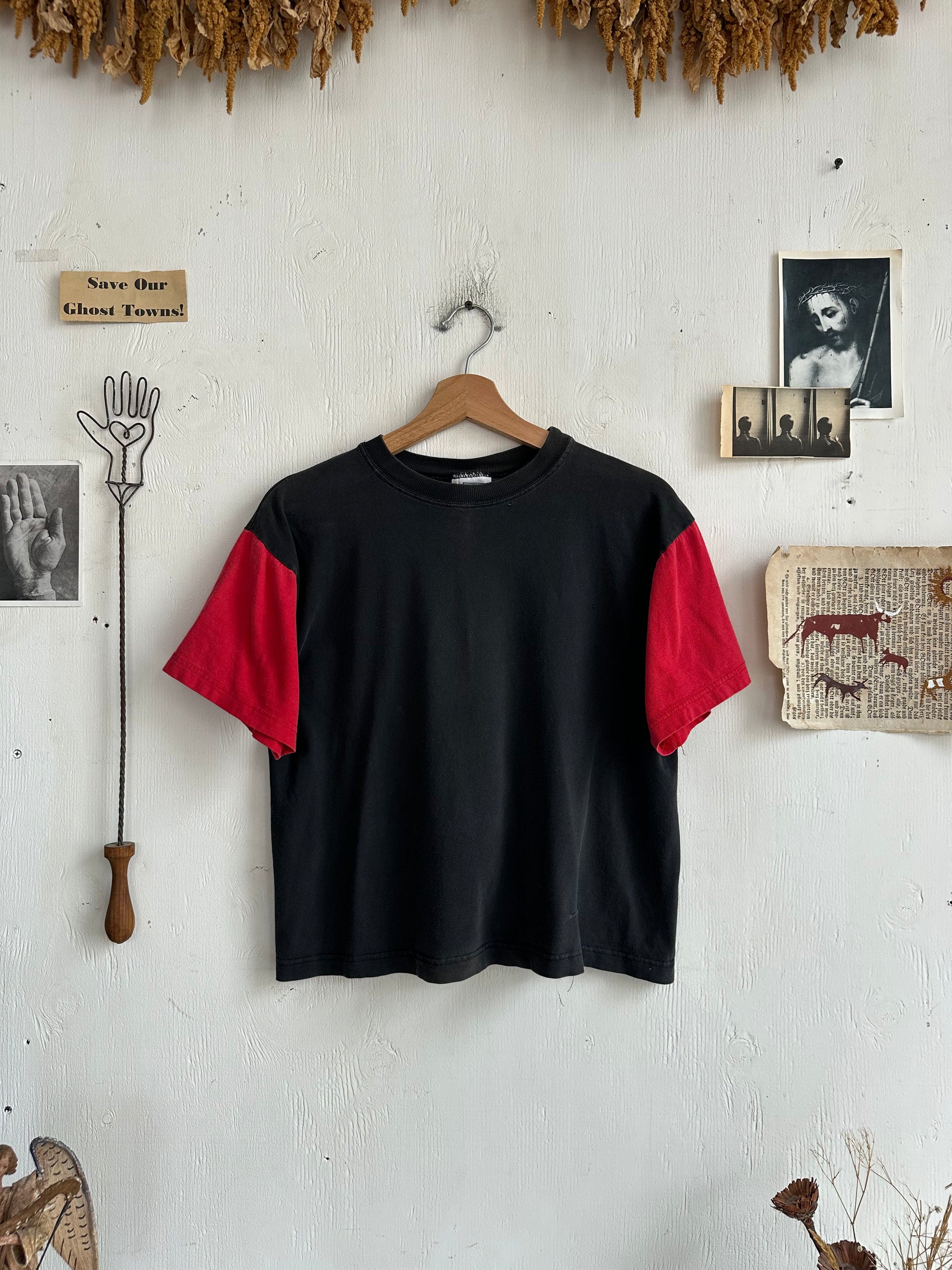 1980s Cropped Color Block Tee