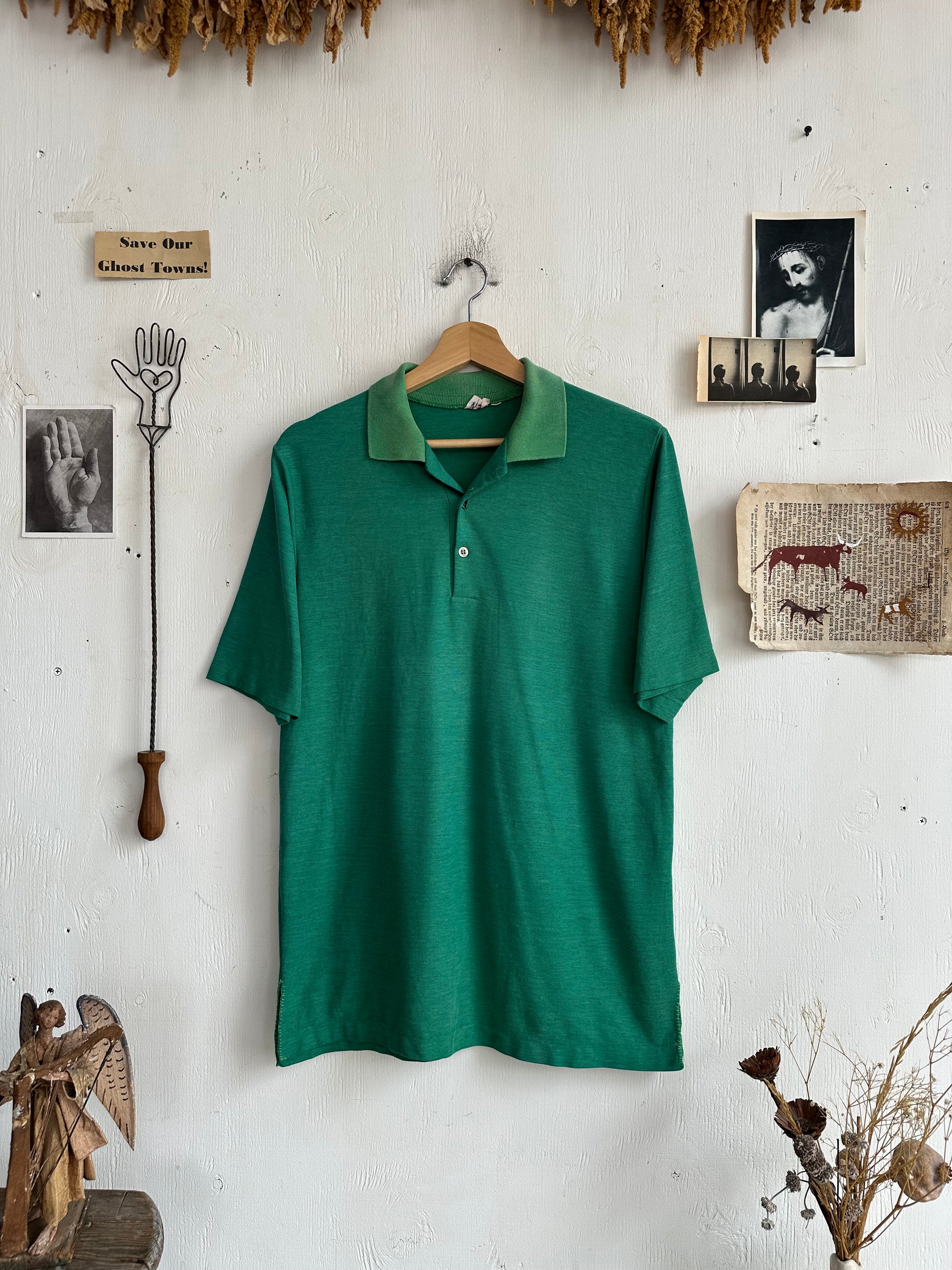 1980s Sunfaded Two-Toned Kelly Polo