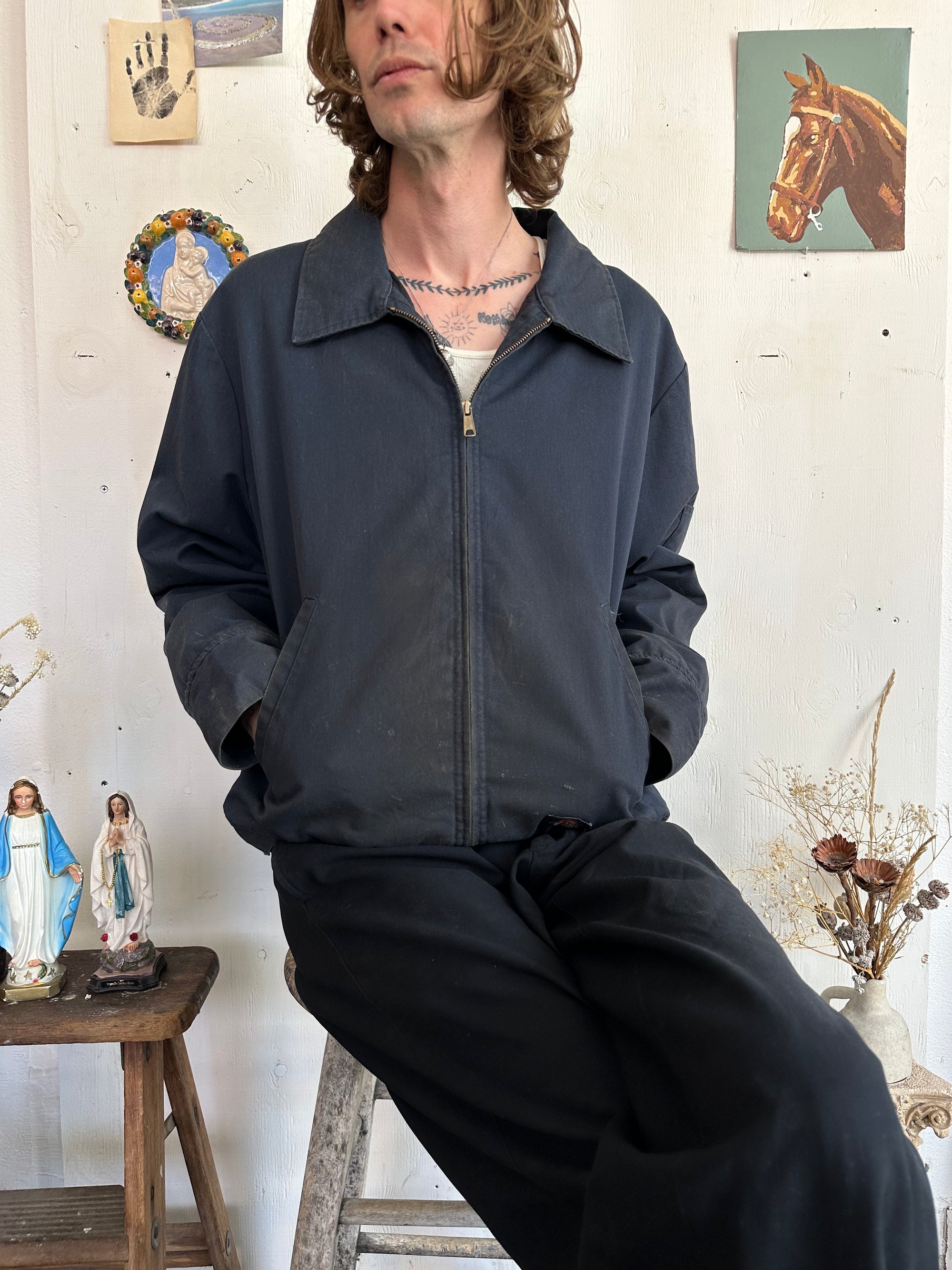 2000s Well Worn Dickies Work Jacket (Boxy XL)