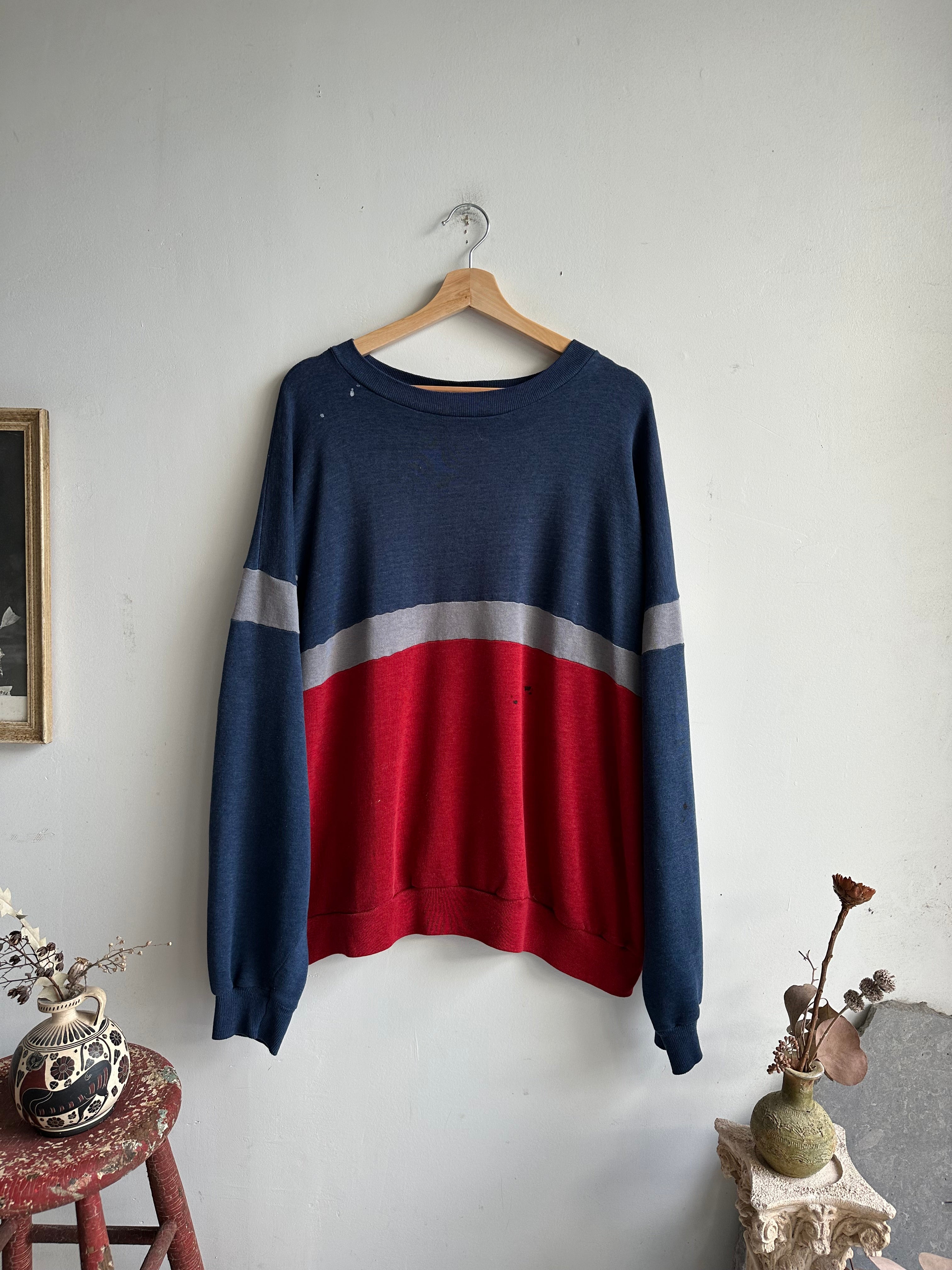 1980s Two-Tone Sweatshirt (Boxy L/XL)