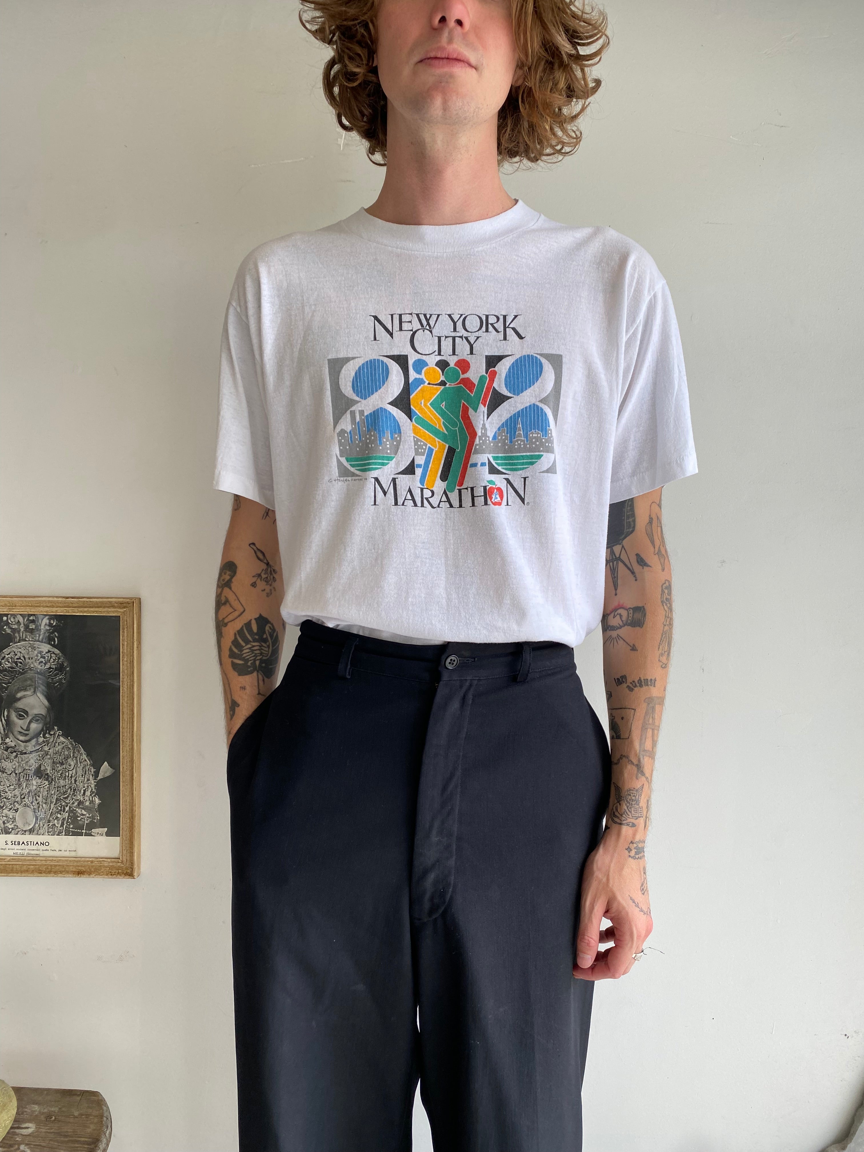 1988 New York City Marathon T-Shirt (L/XL)