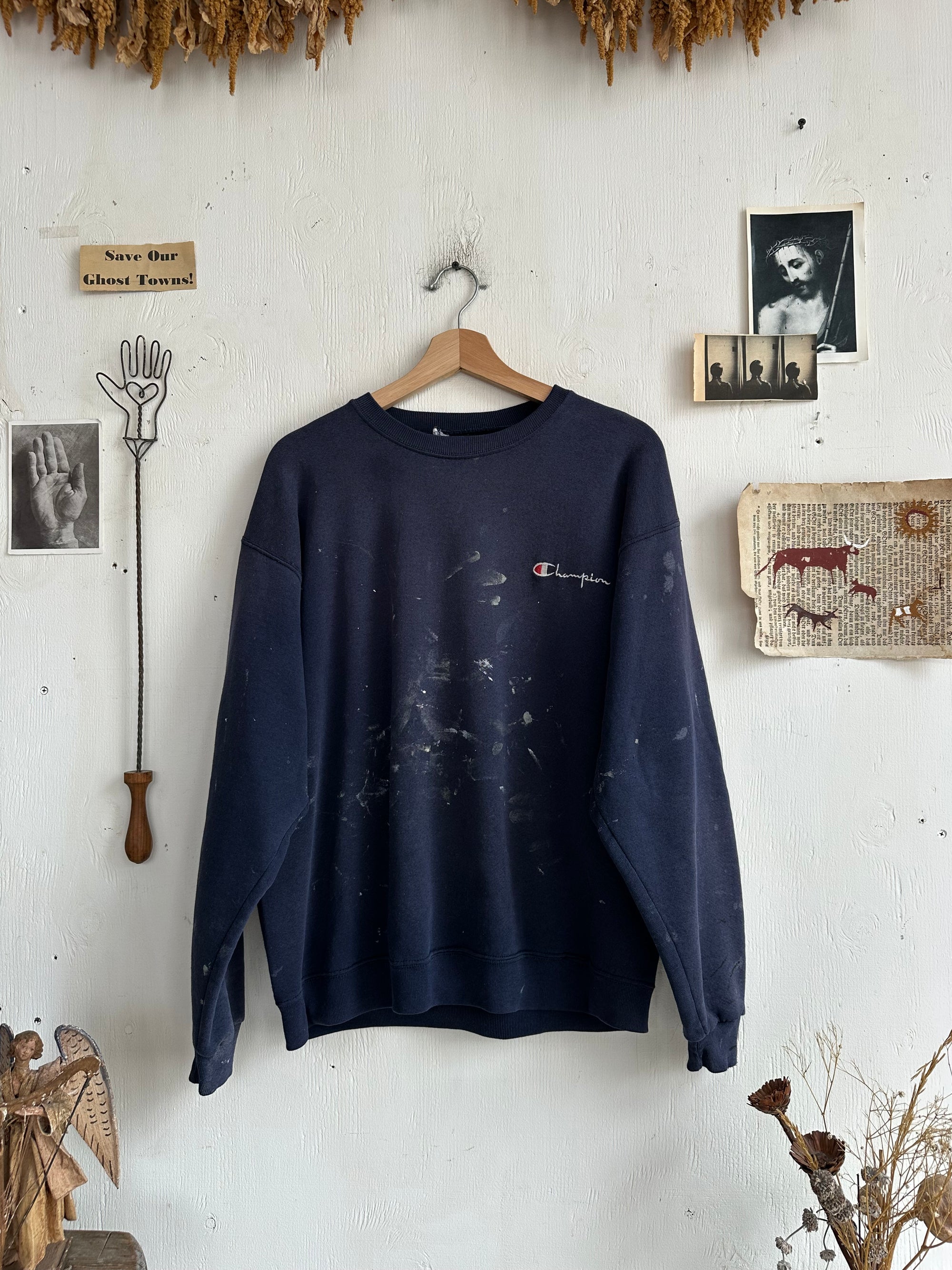 1990s Paint Stained Champion Sweatshirt