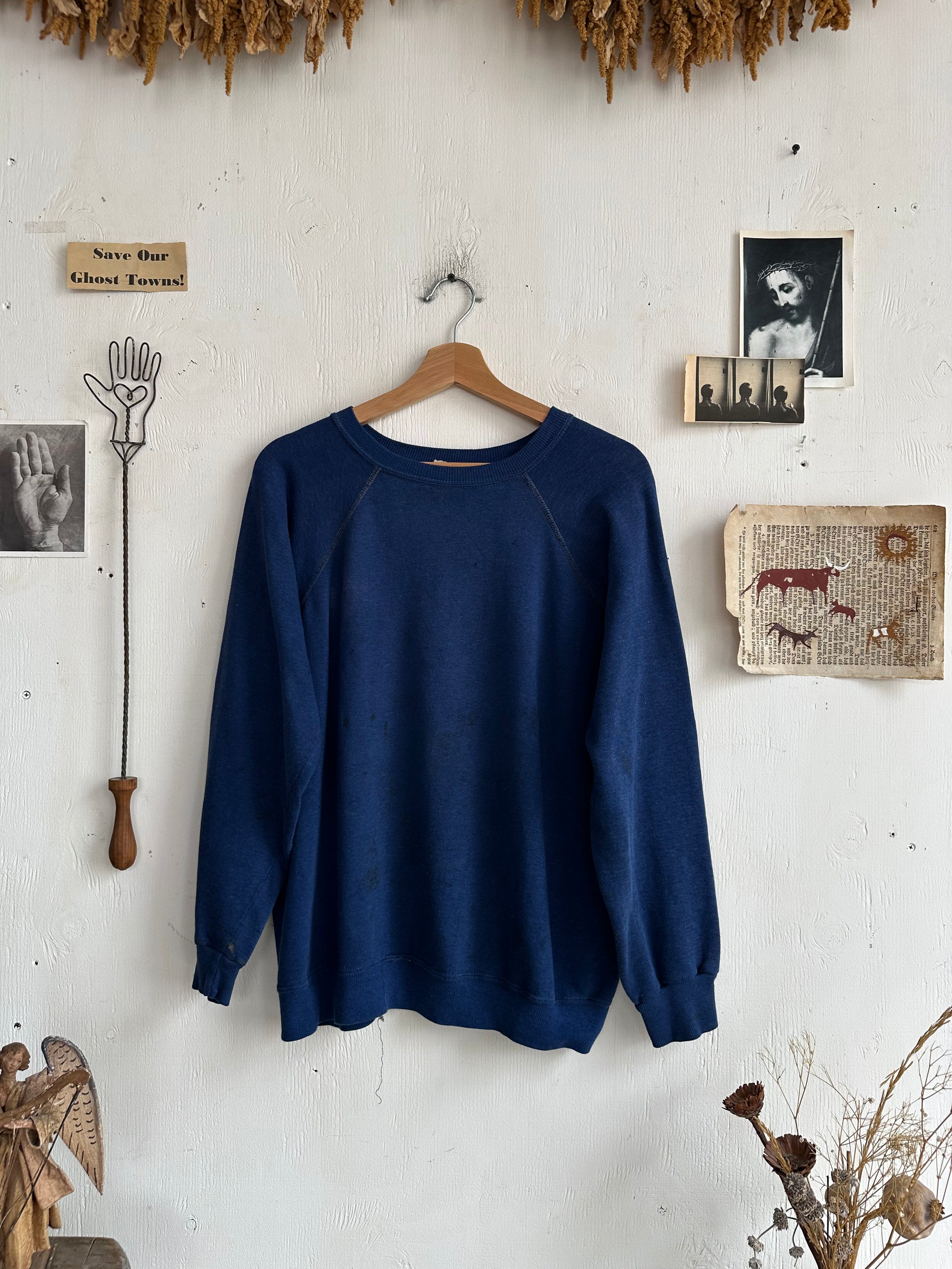 1980s Well Worn Blue Sweatshirt