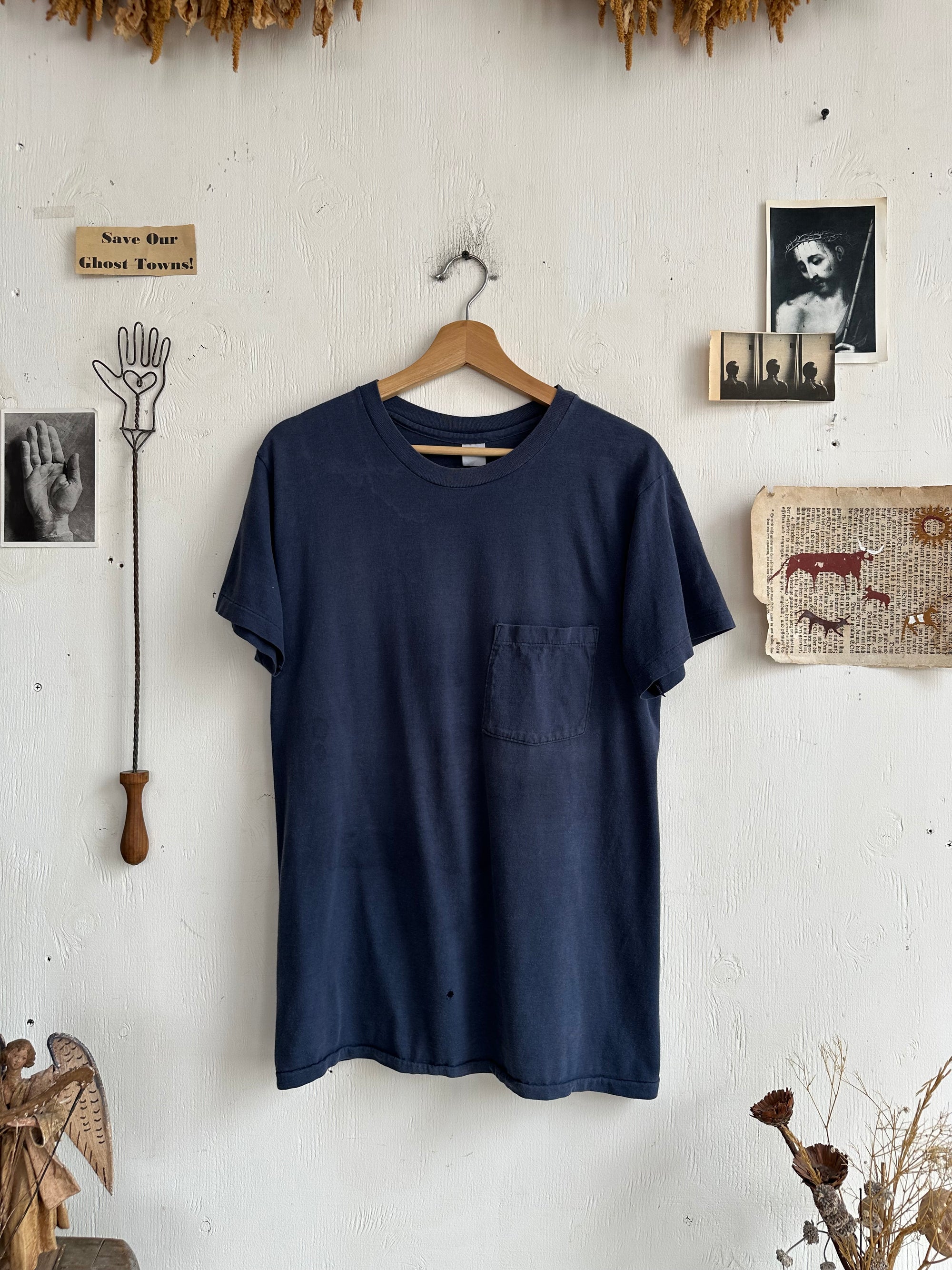 1990s Navy Blue Pocket Tee