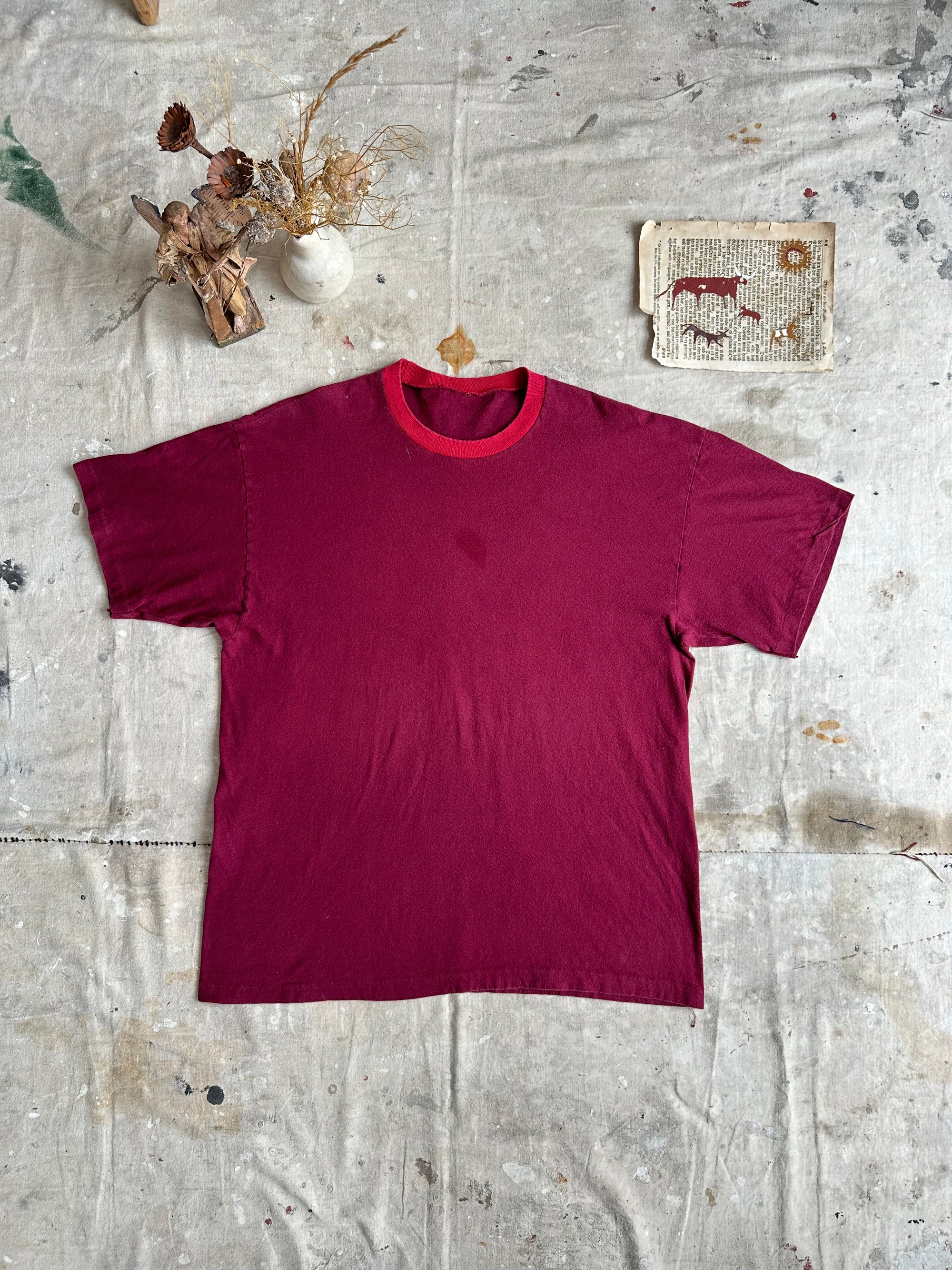 1990s Two-Toned Red Blank