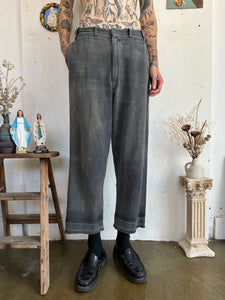 1950s Thrashed Heavy Whipcord Trousers (33/27)