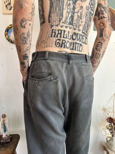 1950s Thrashed Heavy Whipcord Trousers (33/27)
