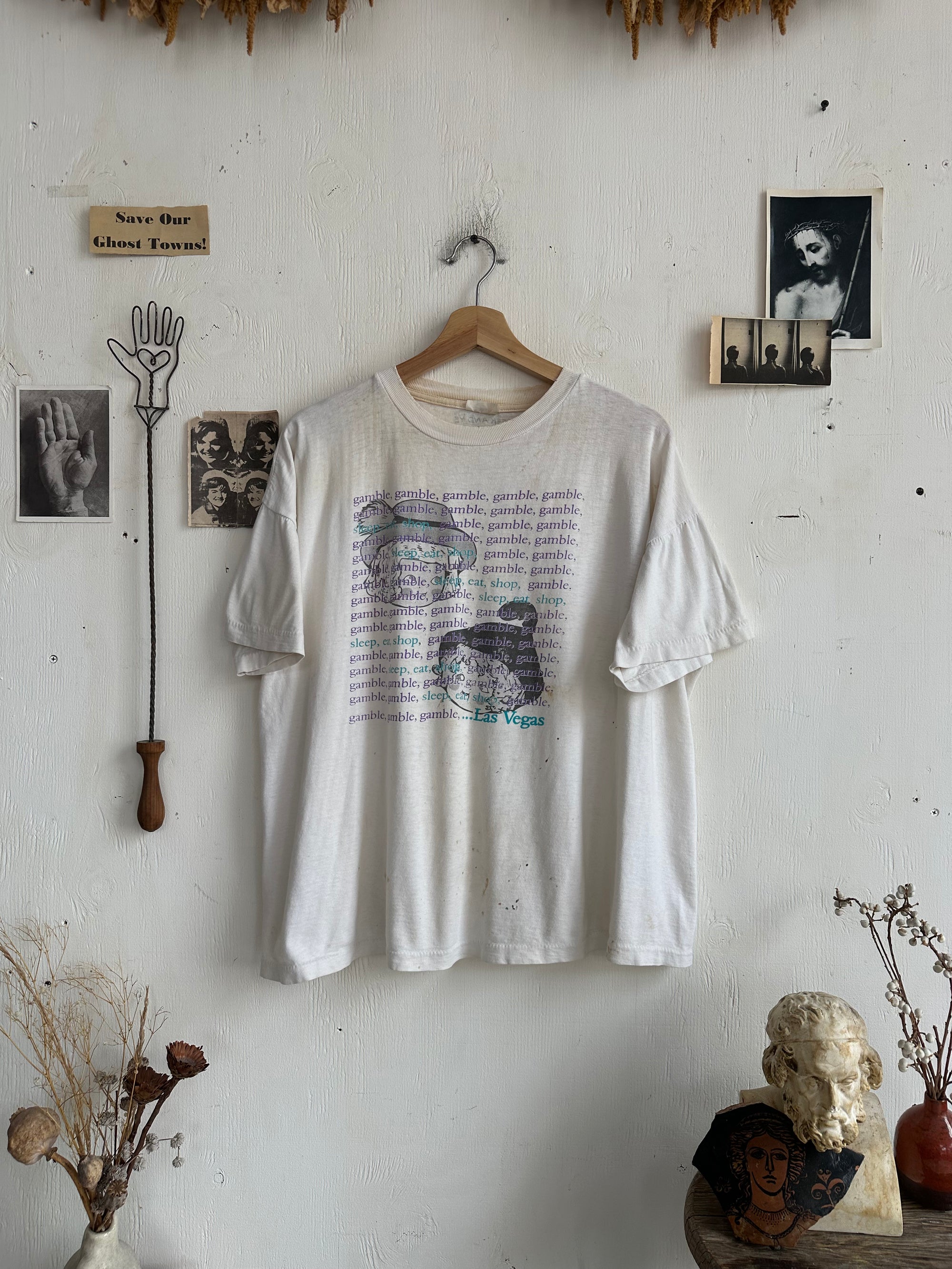 1980s Thrashed Gamble Gamble Gamble Tee