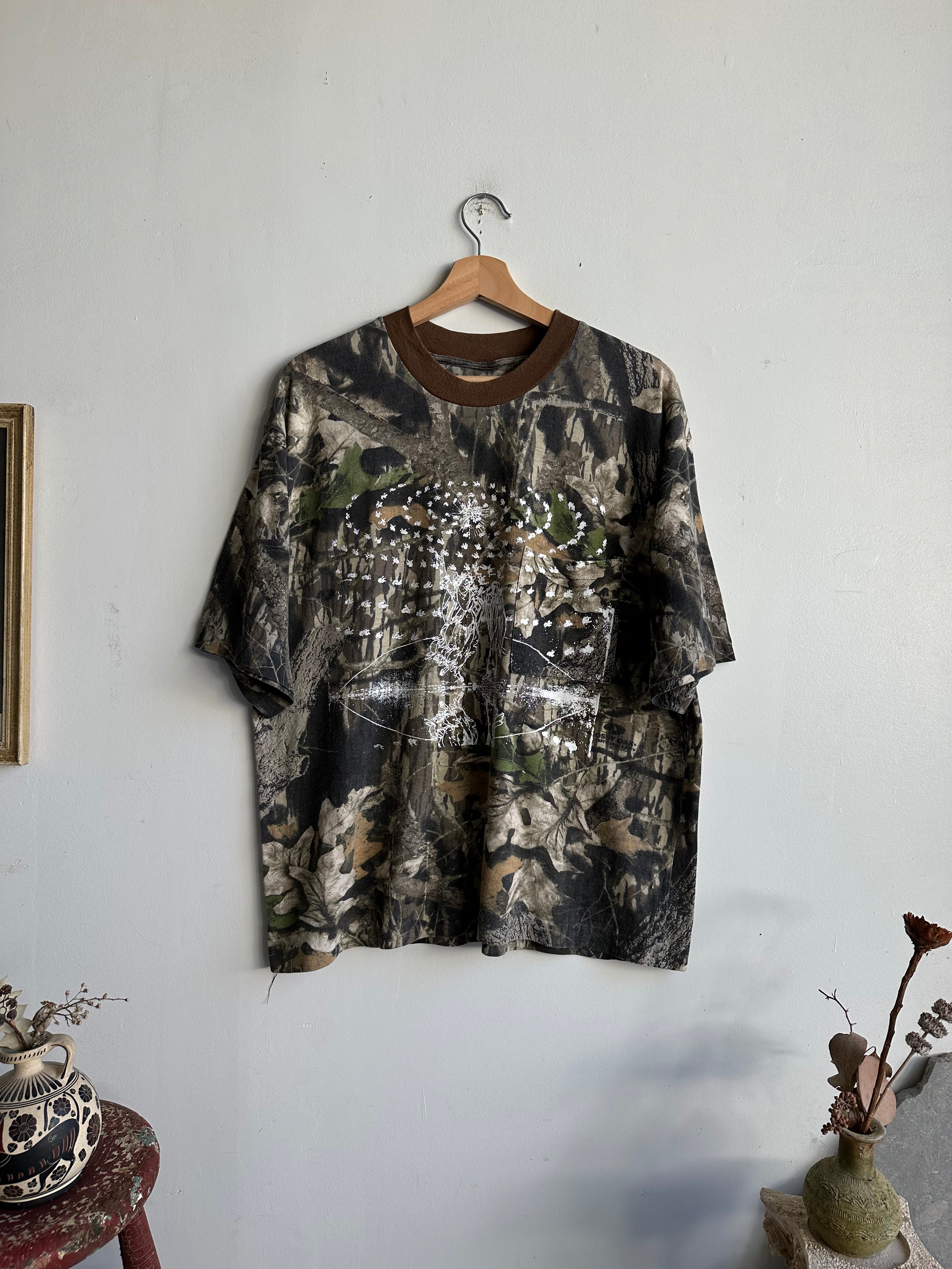 1980s Screen-Printed Realistic Camo Tee (Boxy L)