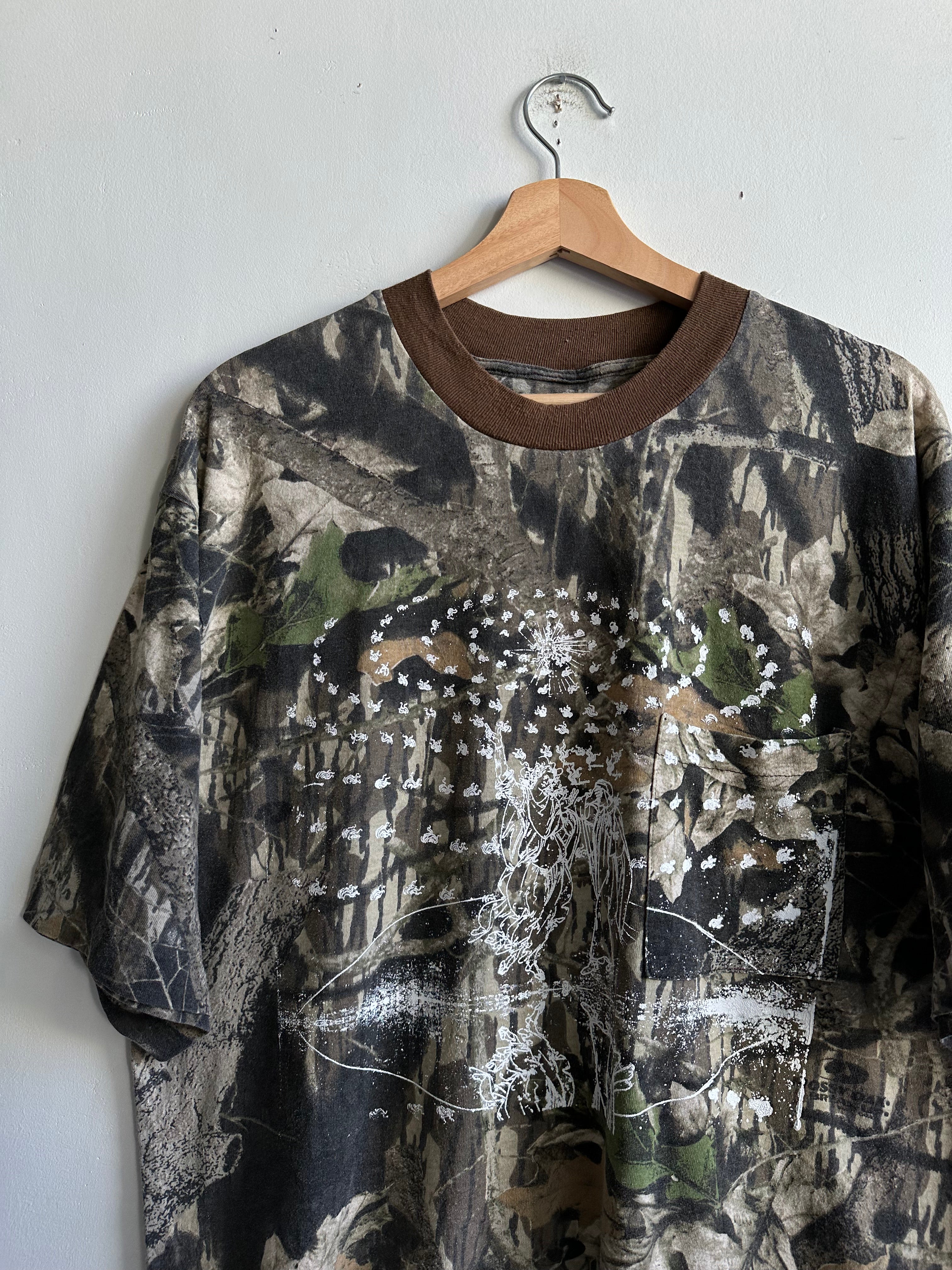 1980s Screen-Printed Realistic Camo Tee (Boxy L)