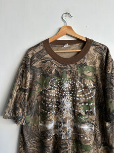 1990s Screen-Printed Camo Pocket Tee (Boxy M)