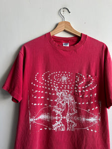 1990s Screen-Printed Faded Red Pocket Tee (L/XL)