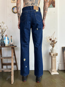 1970s Union Made Lee Dark Wash Straight Leg Denim (29/32)