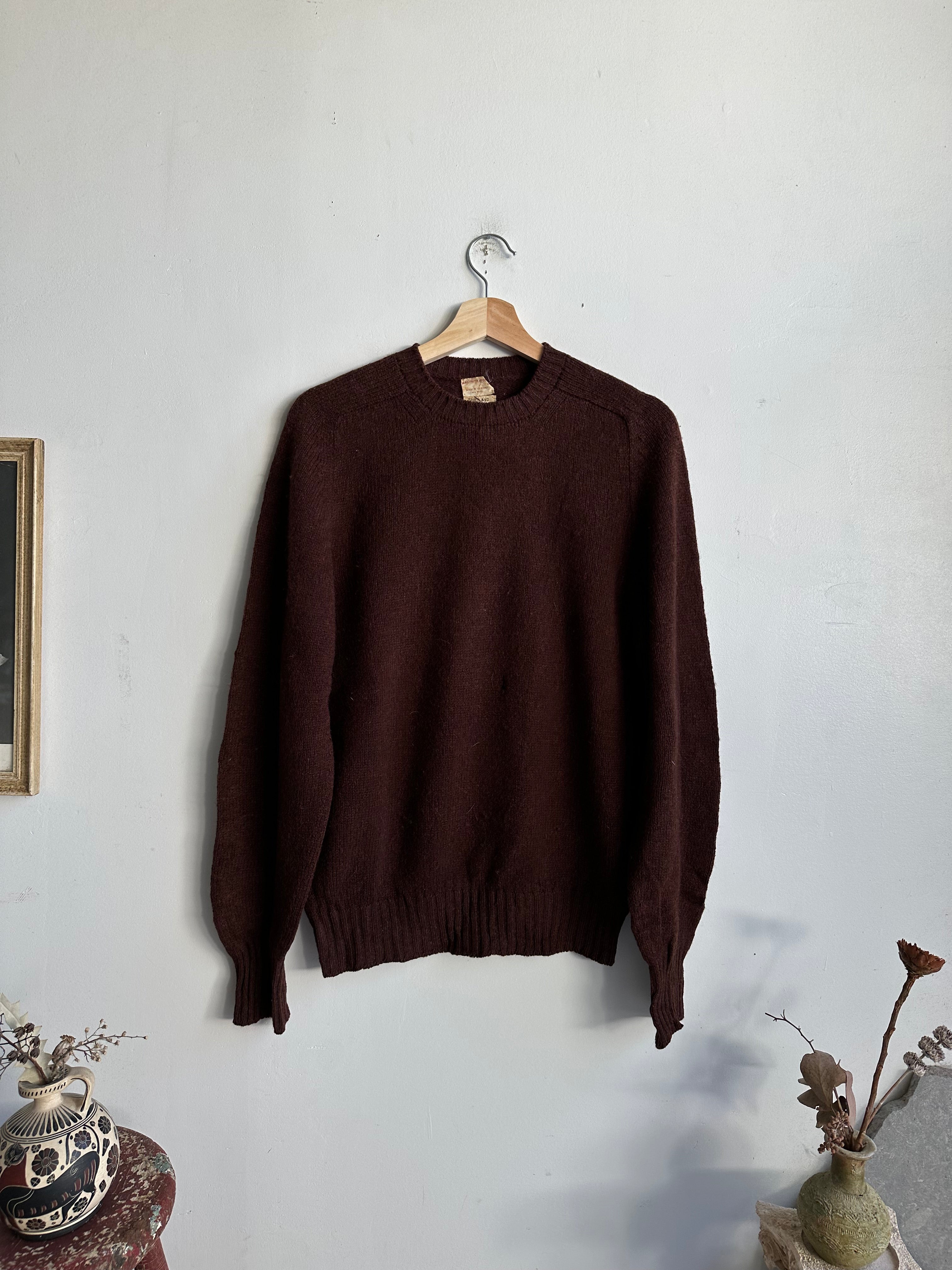 1960s Brown Wool Sweater (S/M)