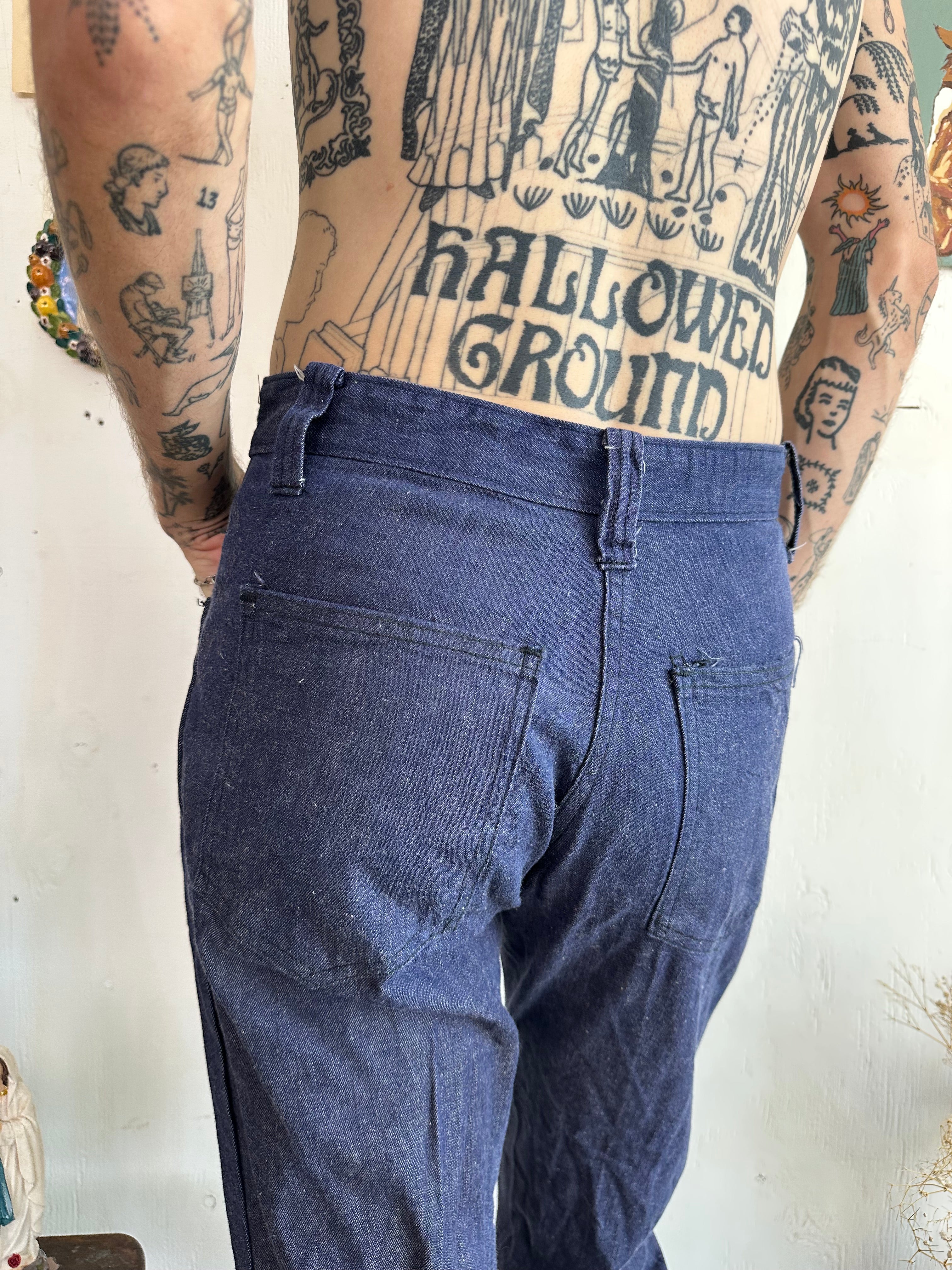 1970s Deadstock Seafarer Flare Denim (29/34)