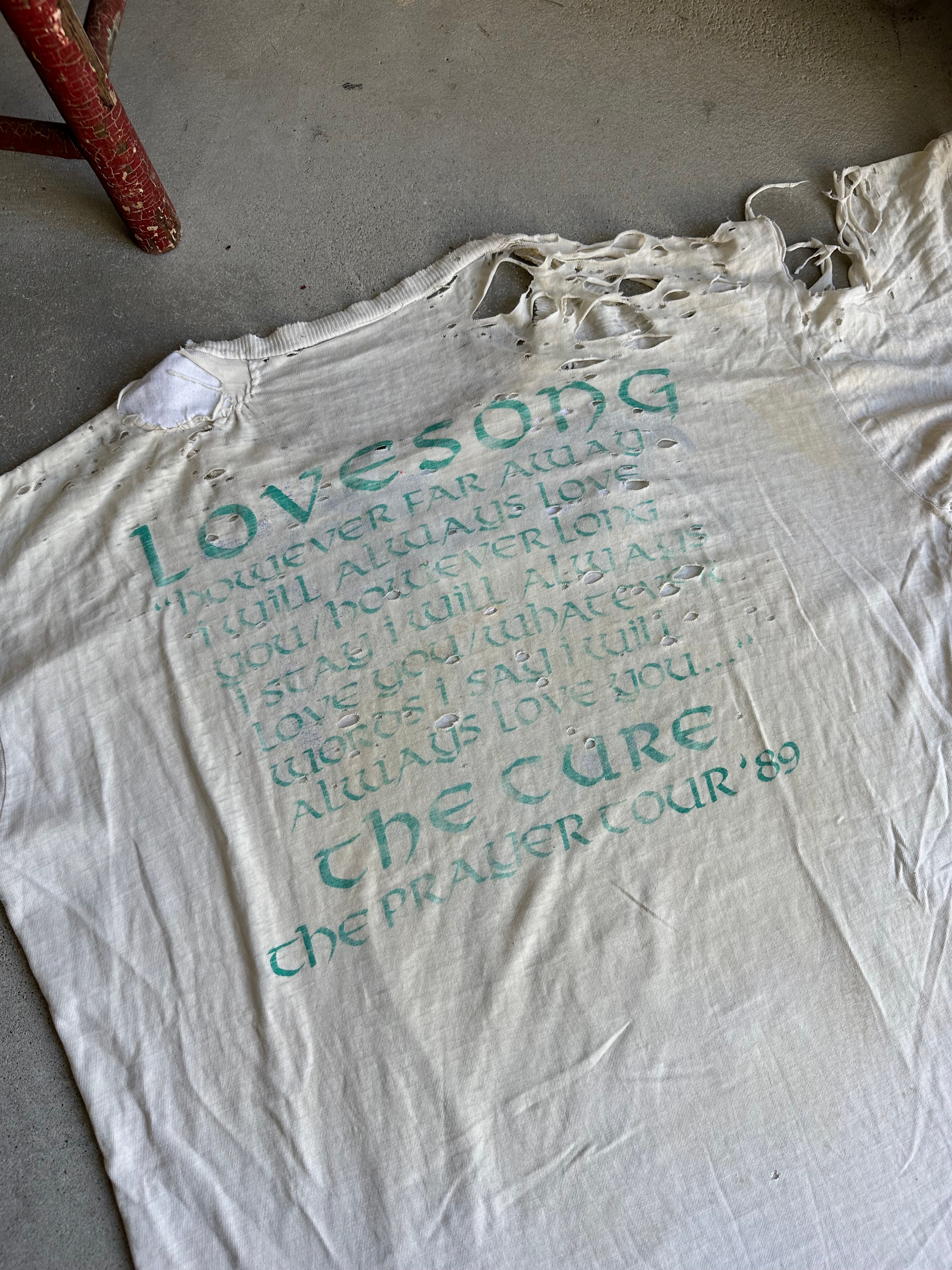 1989 Shredded The Cure Lovesong Tee (XXL)