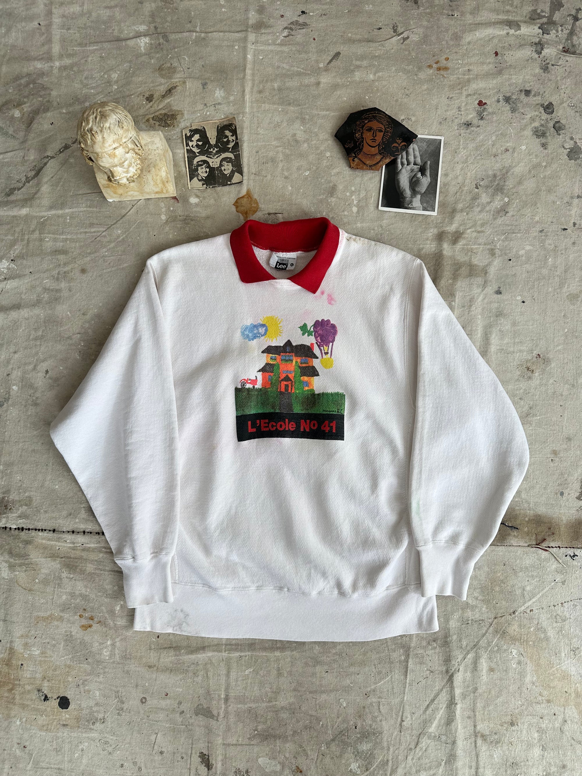1990s L’Ecole No. 41 Collared Sweatshirt