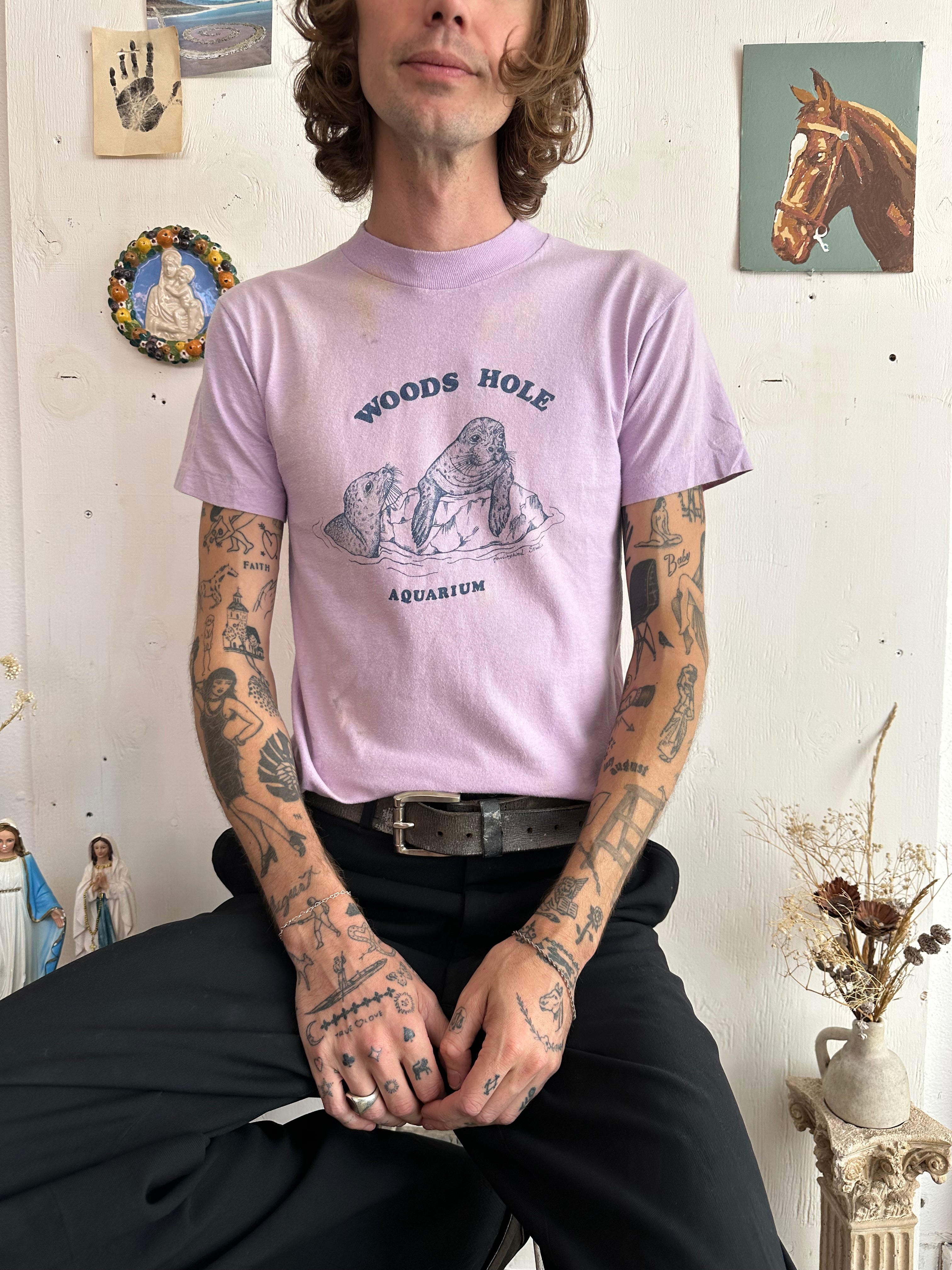 1980s Woods Hole Aquarium T-Shirt (M)