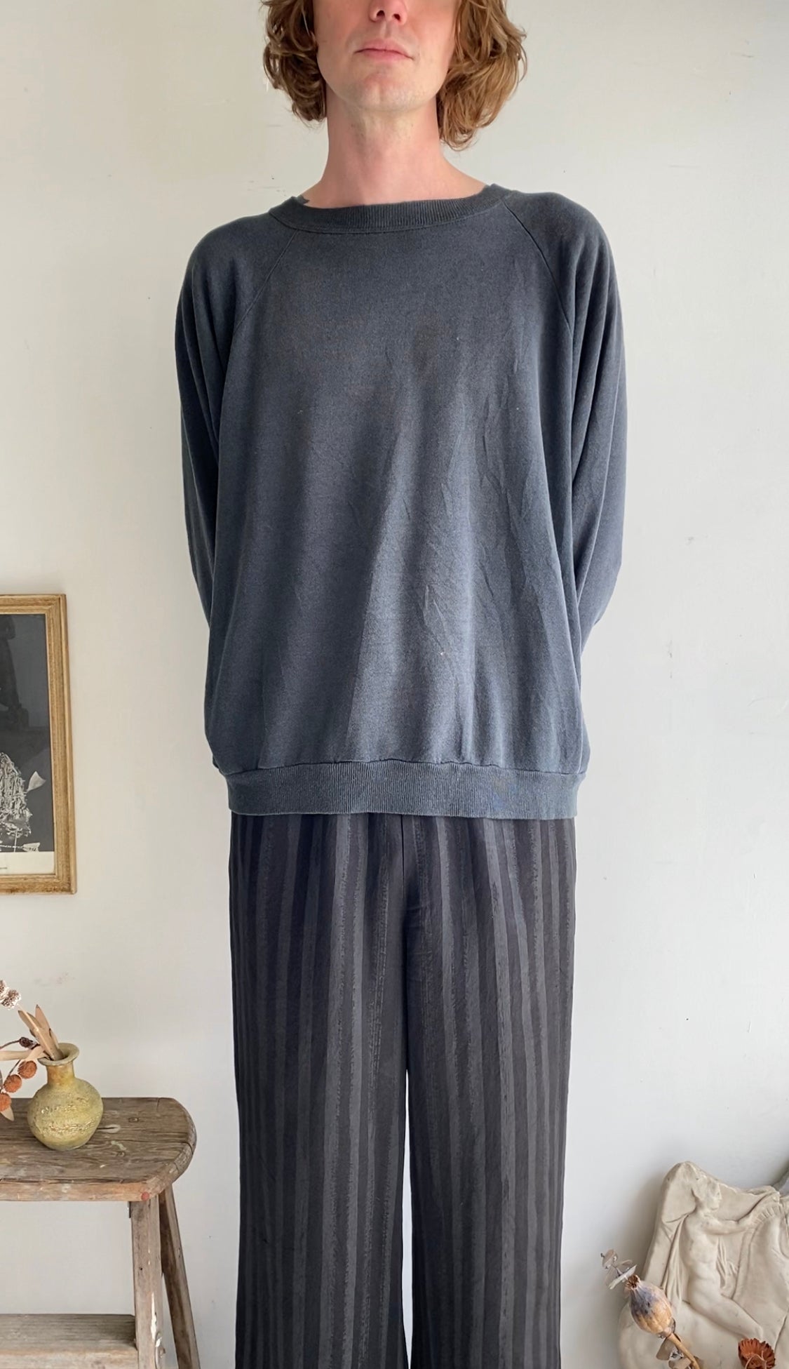 1980s Faded Blank Sweatshirt (Boxy L)