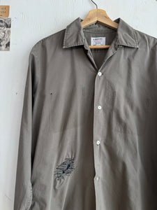 1950s Thrashed and Repaired Work Shirt (S/M)