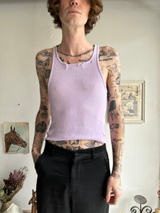 1980s Thrashed Lavender Tank Top (M)
