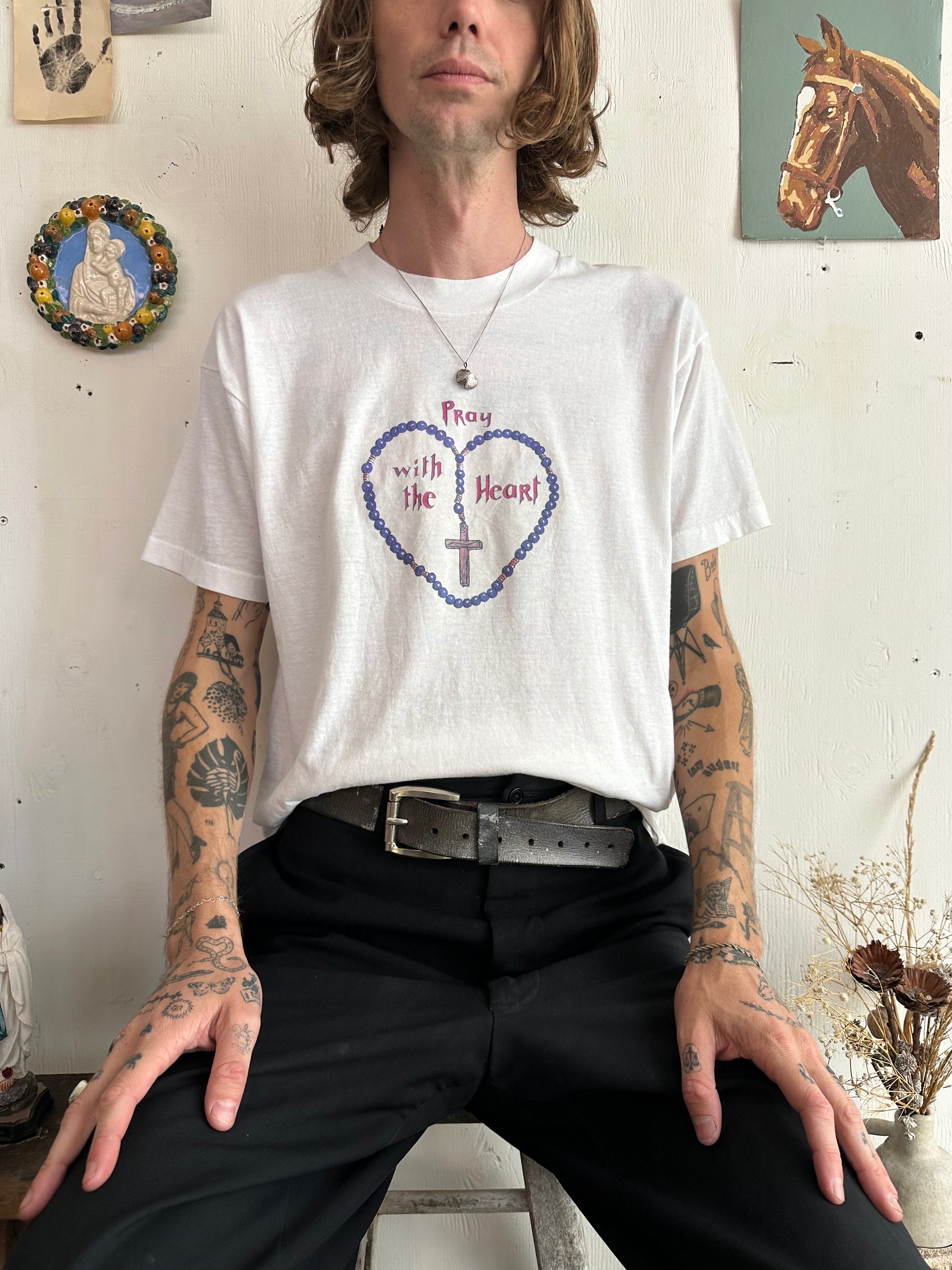 1980s Pray with the Heart Tee (L)