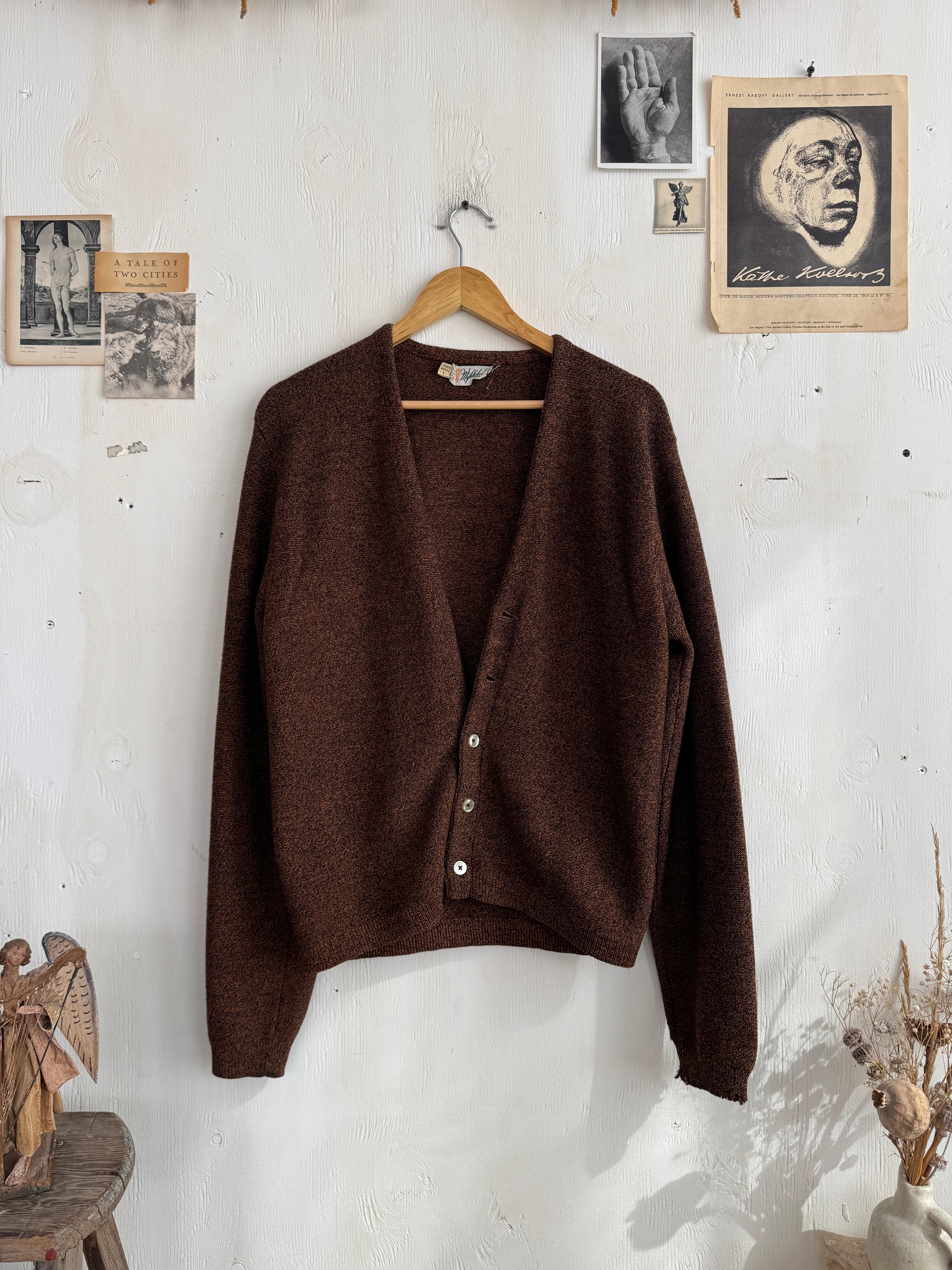 1960s Well-Worn Repaired Cardigan (M/L)