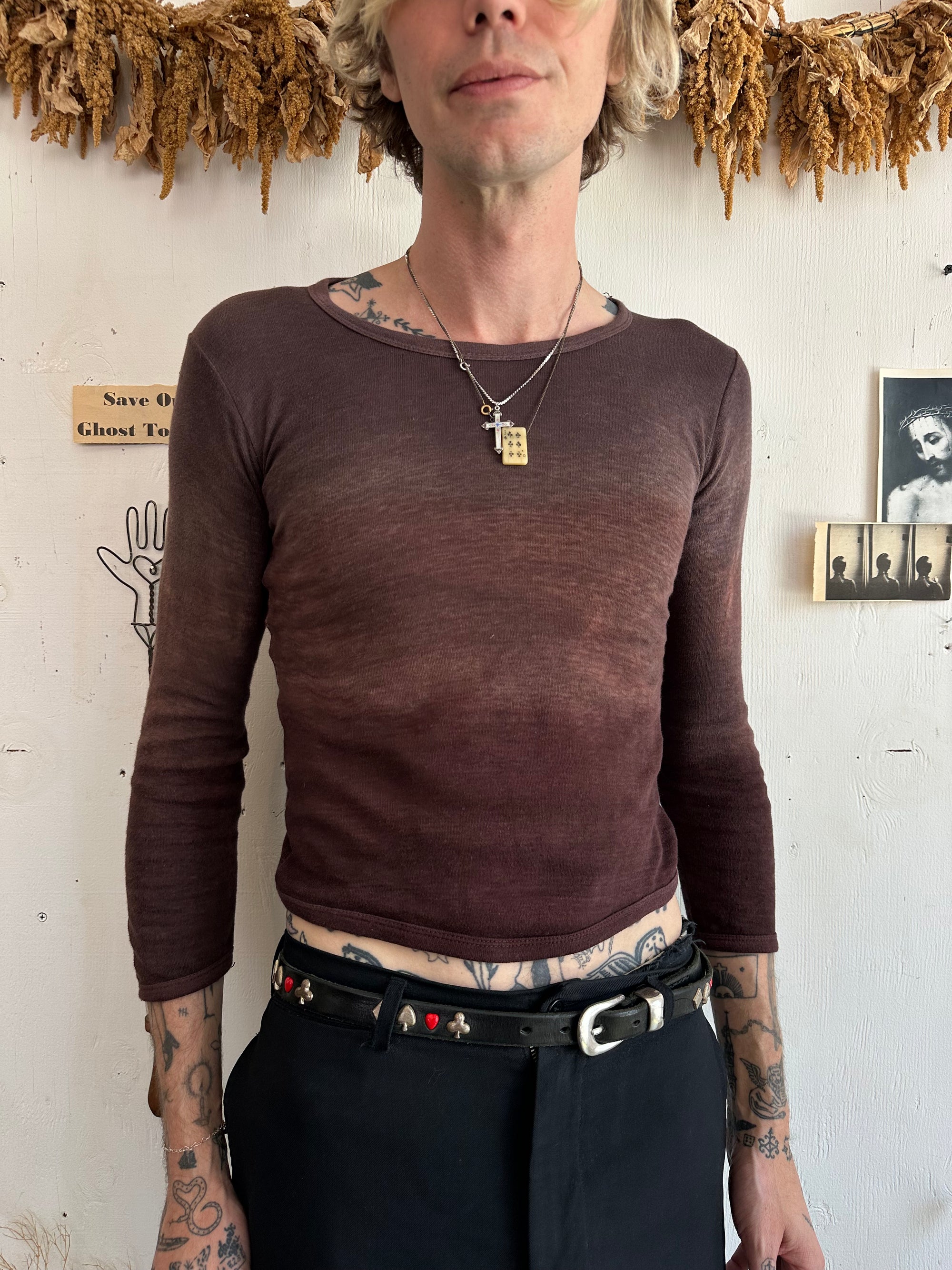 1970s Sunfaded Brown Long Sleeve