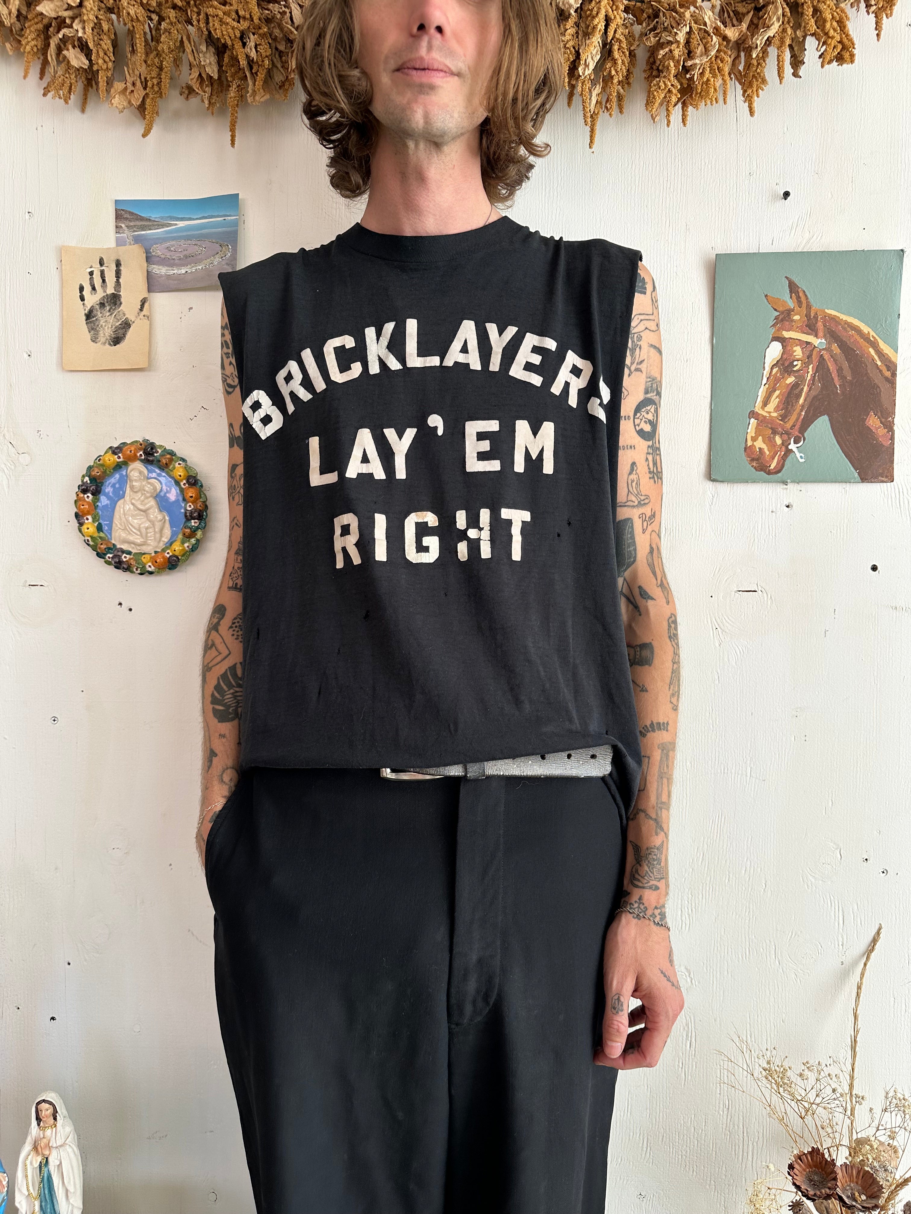 1980s Paper Thin Bricklayers Muscle Tee (XL)