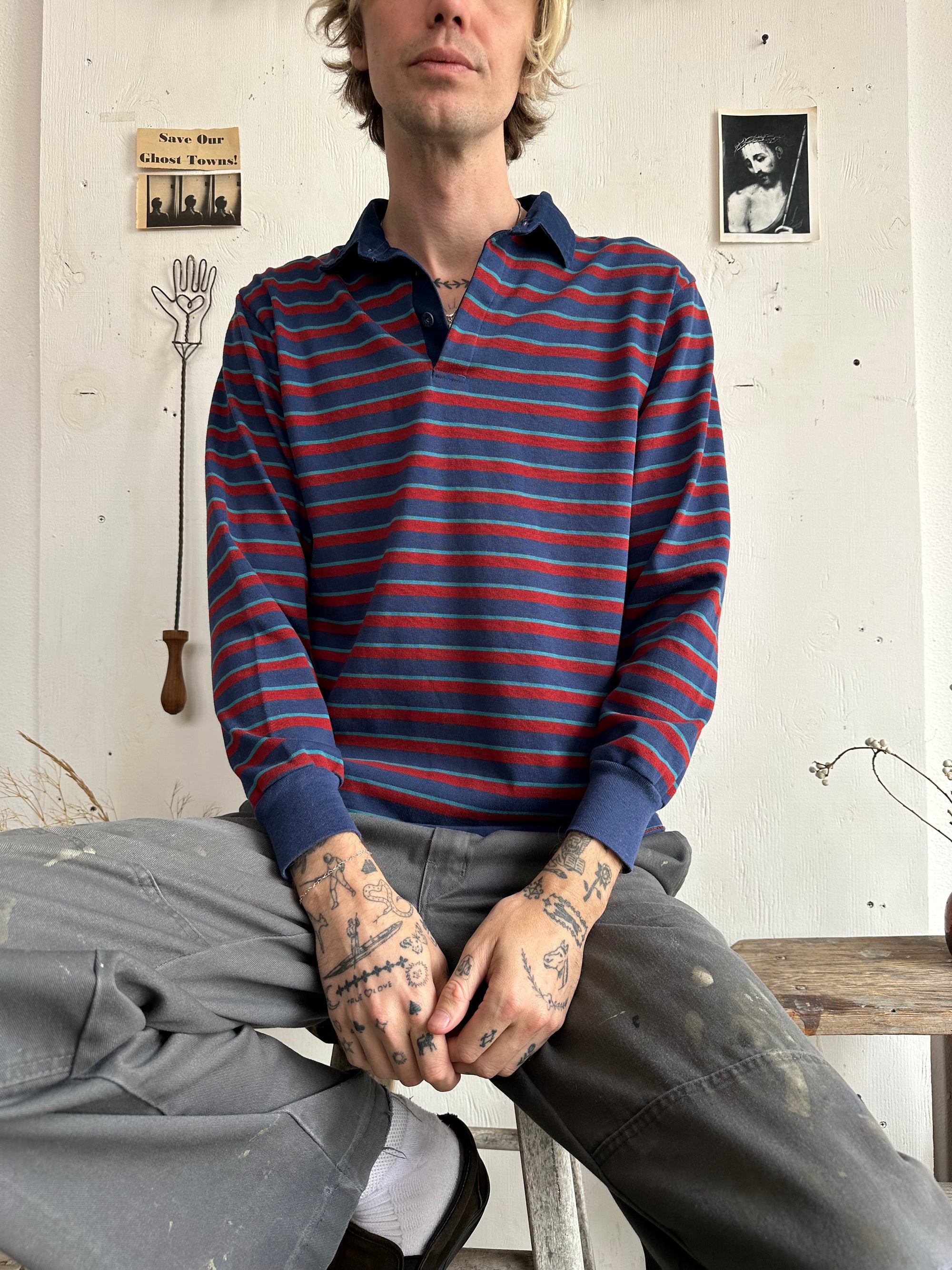 1990s Striped Rugby Shirt