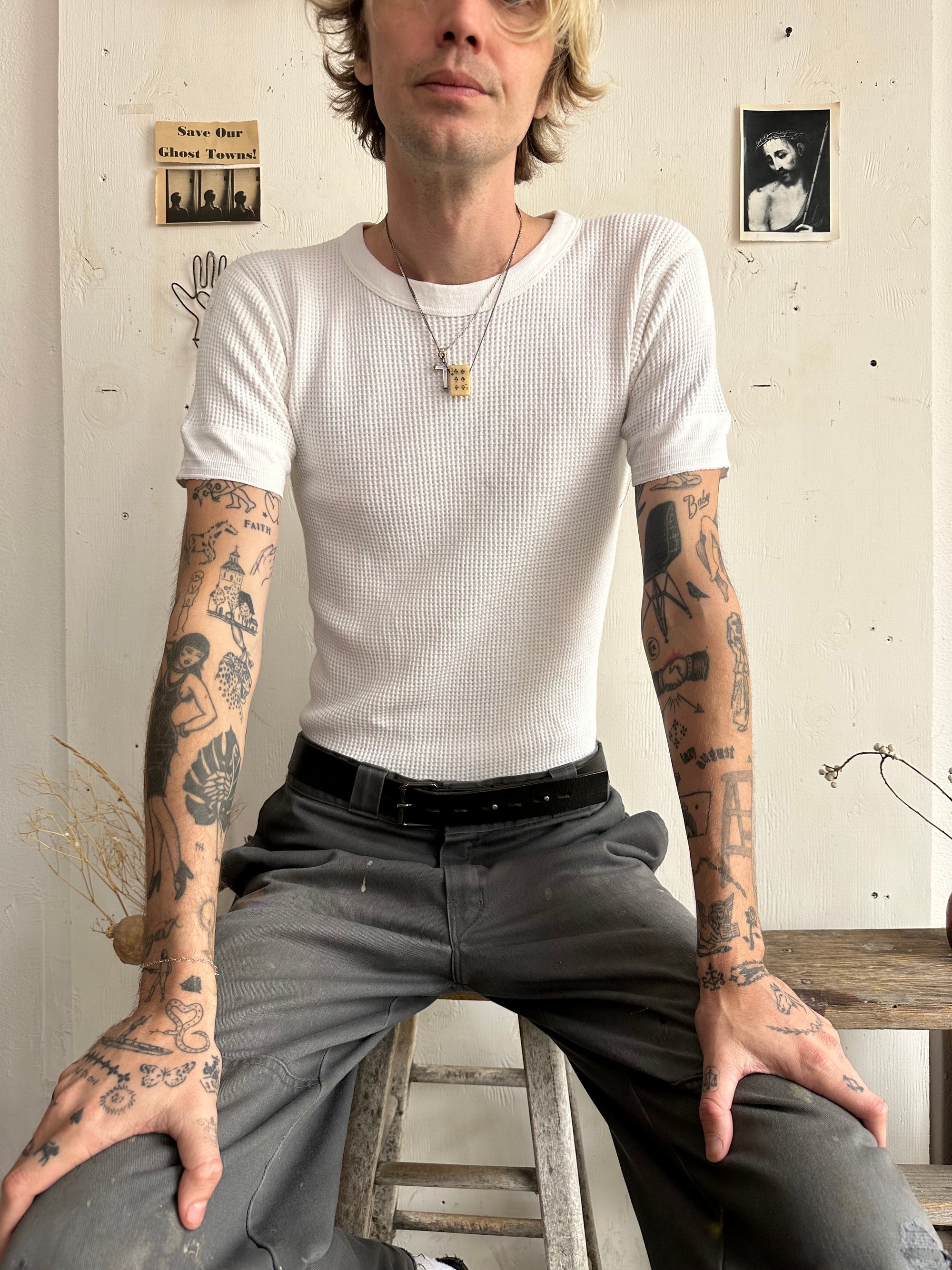 1960s Well Worn Short Sleeve Thermal