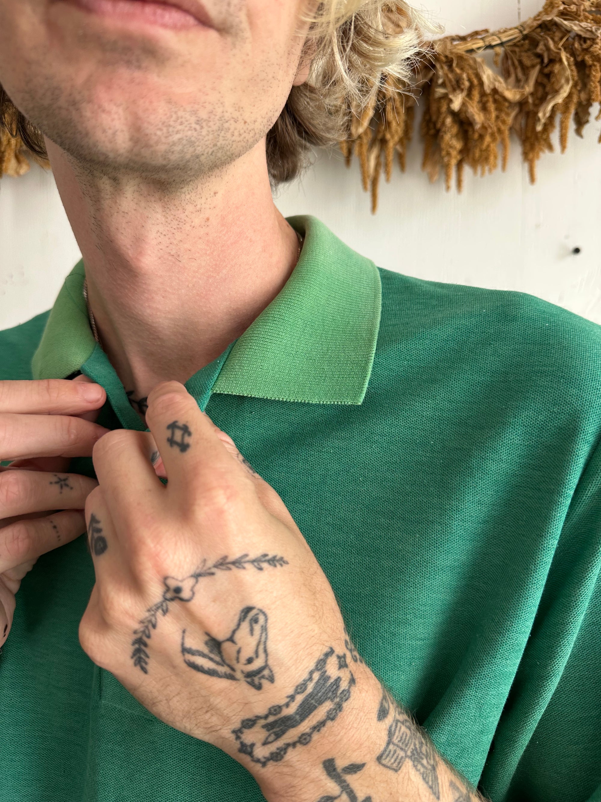 1980s Sunfaded Two-Toned Kelly Polo