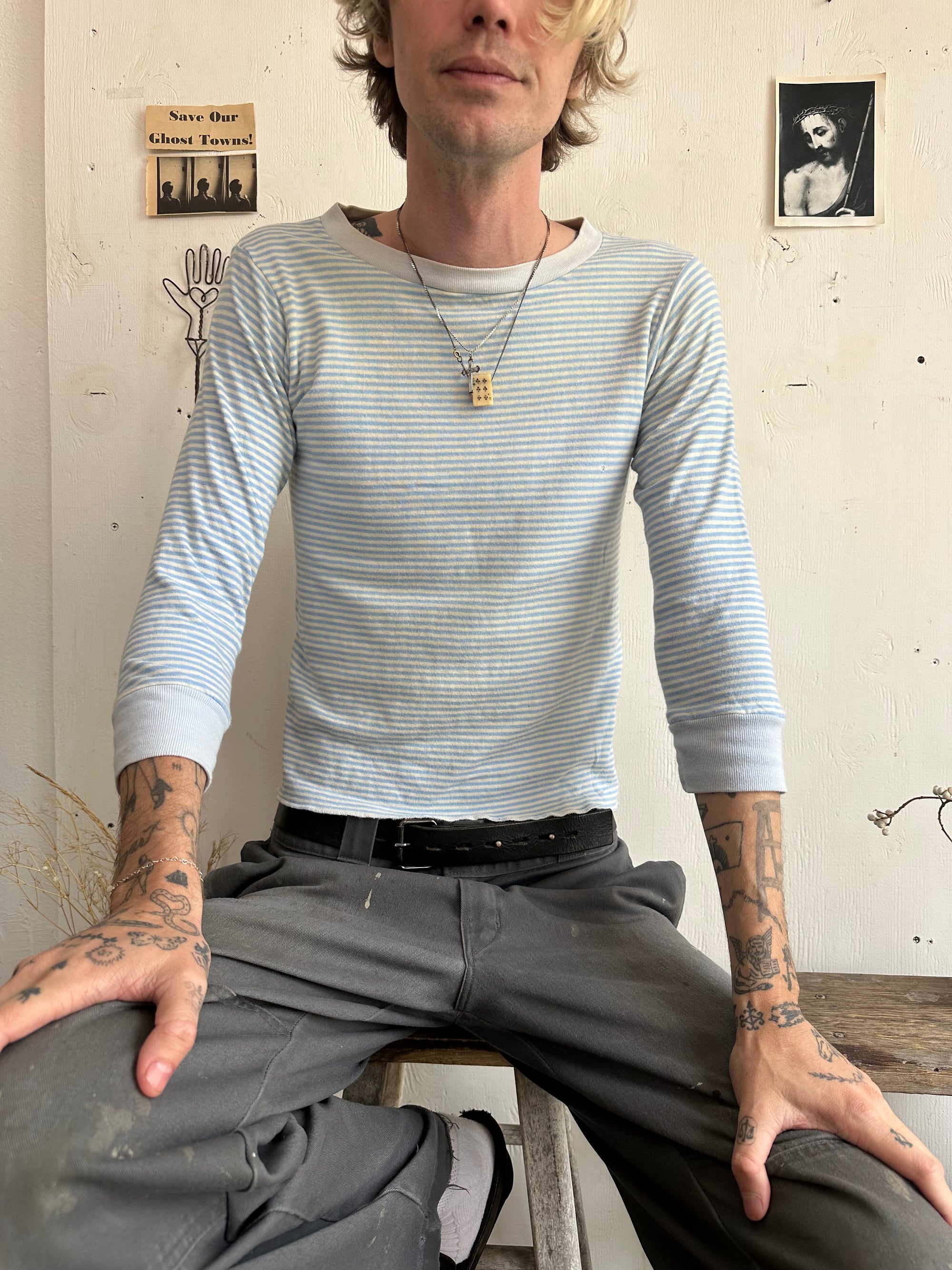 1970s Striped Duofold Thermal