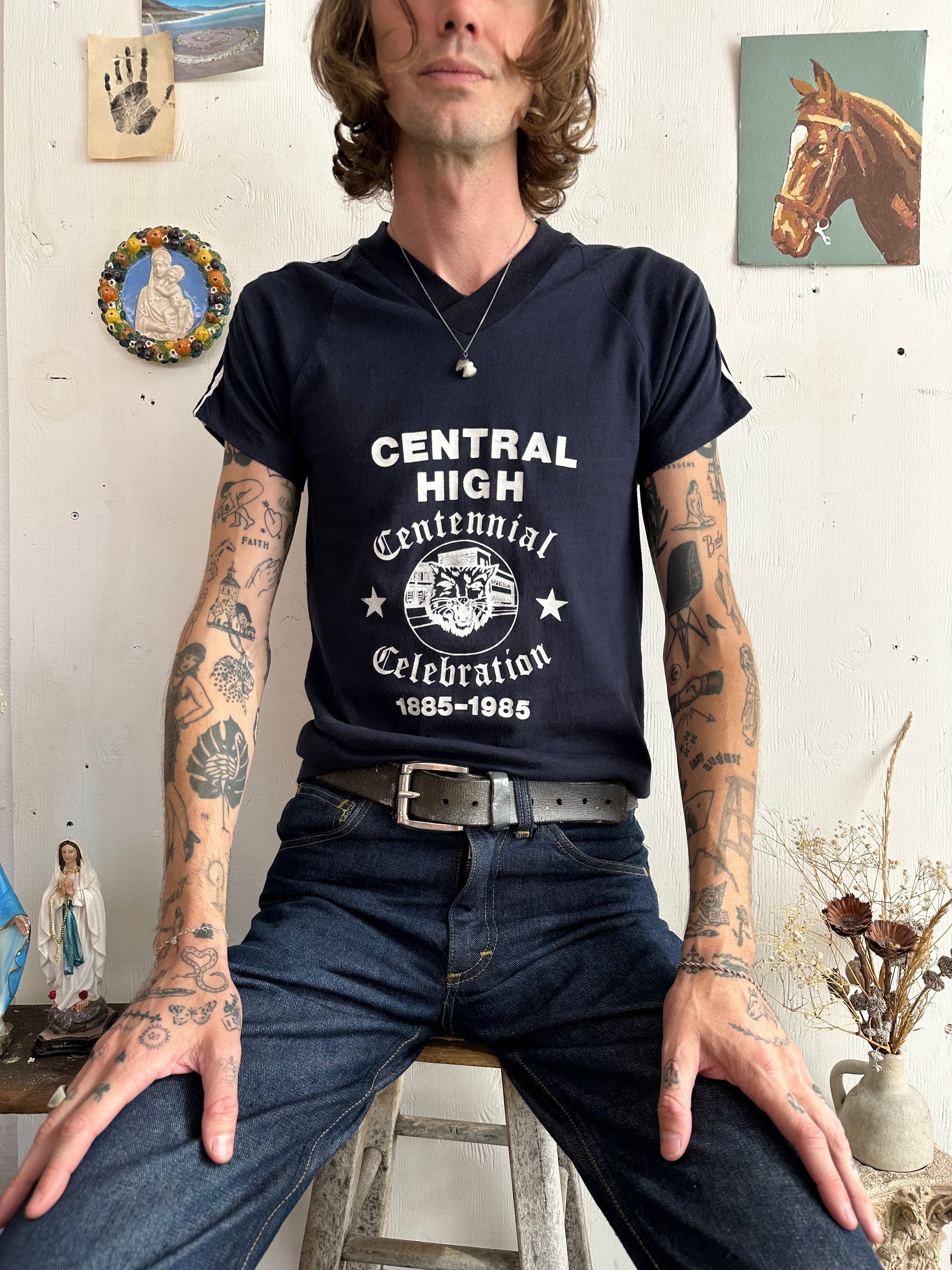 1970s Central High Athletic Tee (S/M)