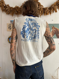 1970s People Listen Muscle Tee (M)