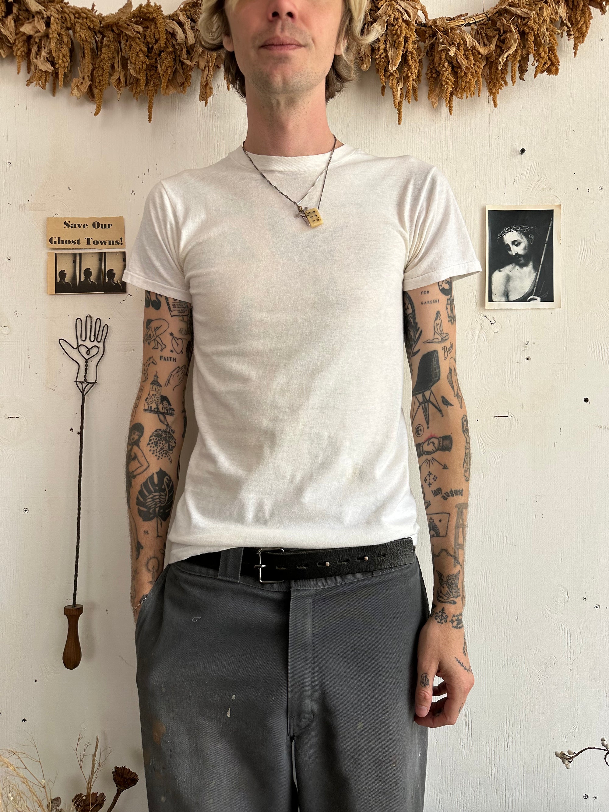 1970s White Tee