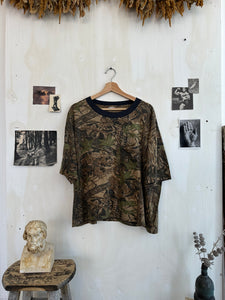 1980s Super Boxy Real Tree Camo Pocket Tee (Boxy S/M)