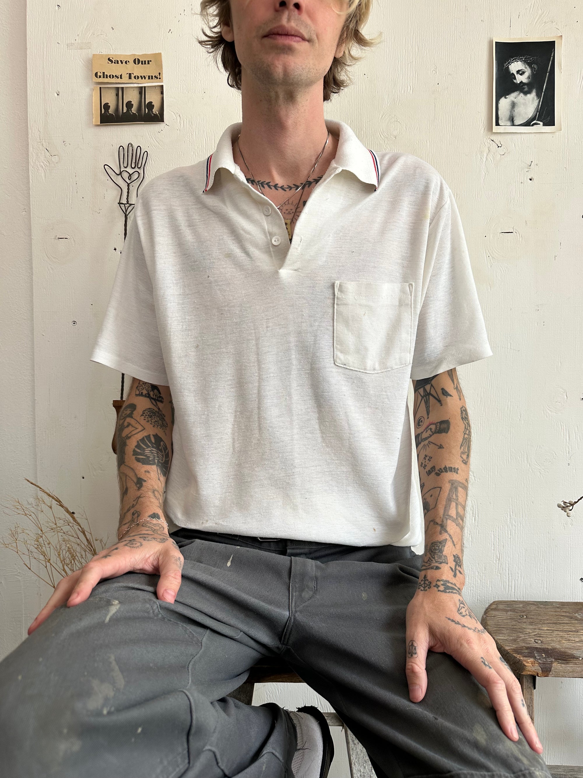 1980s Discolored Polo