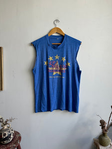 1980s Thrashed Shoot for the Stars Muscle Tee (M/L)
