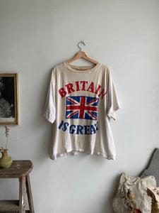 1980s Well-Worn Great Britain T-Shirt (Boxy XXL)