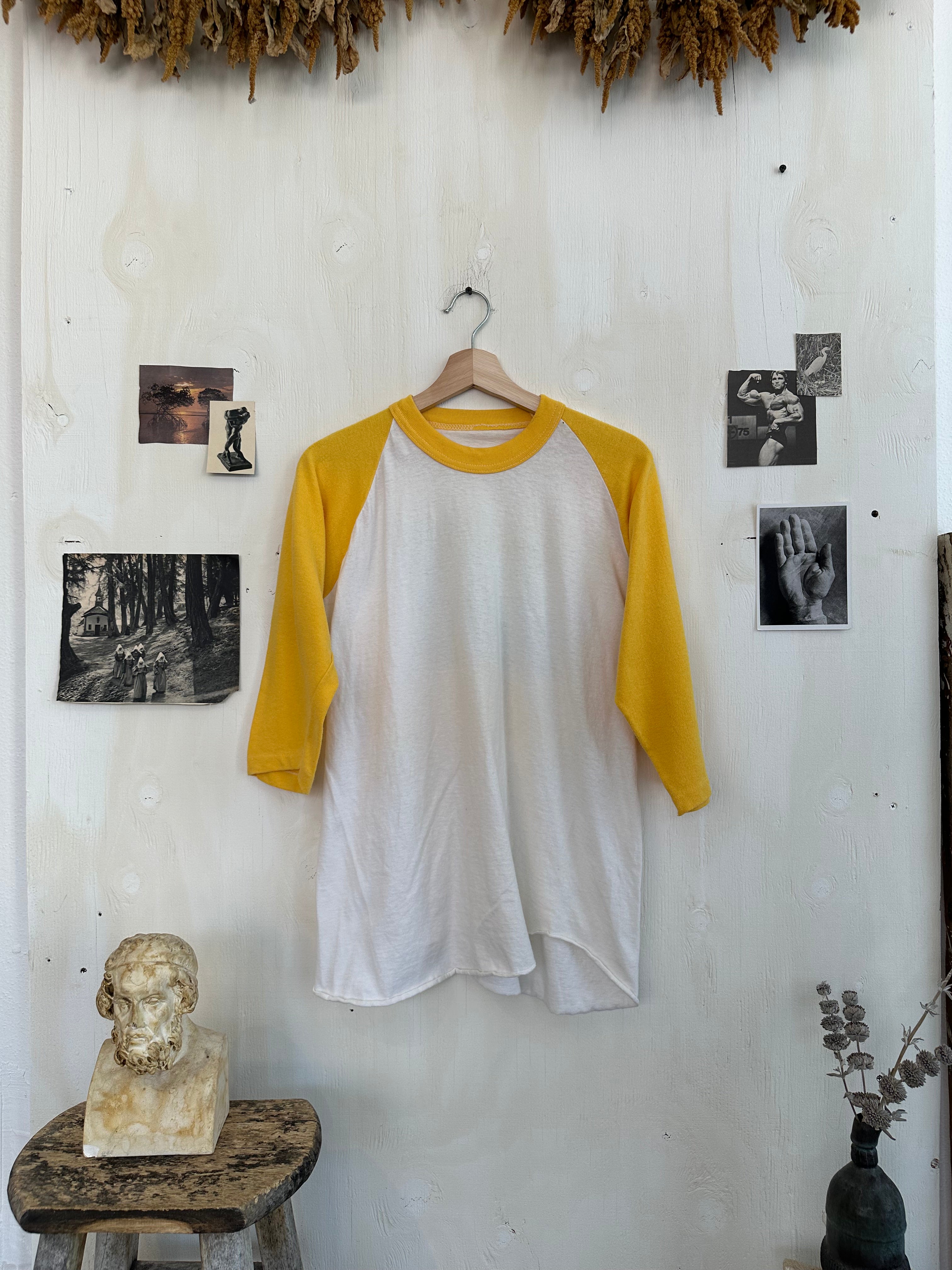 1990s Faded Yamaha Motorcycle Baseball Tee (M/L)