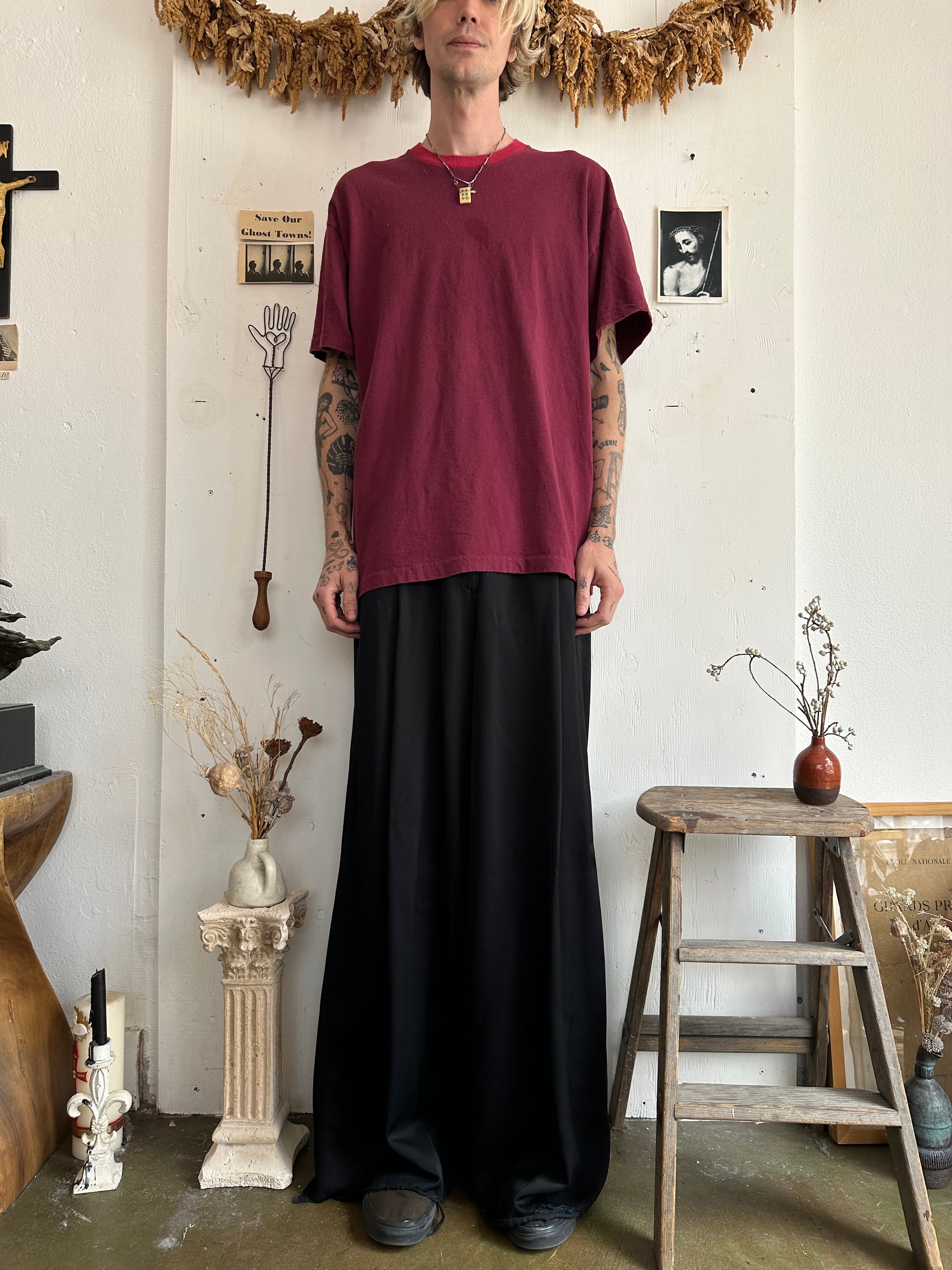 1990s Two-Toned Red Blank