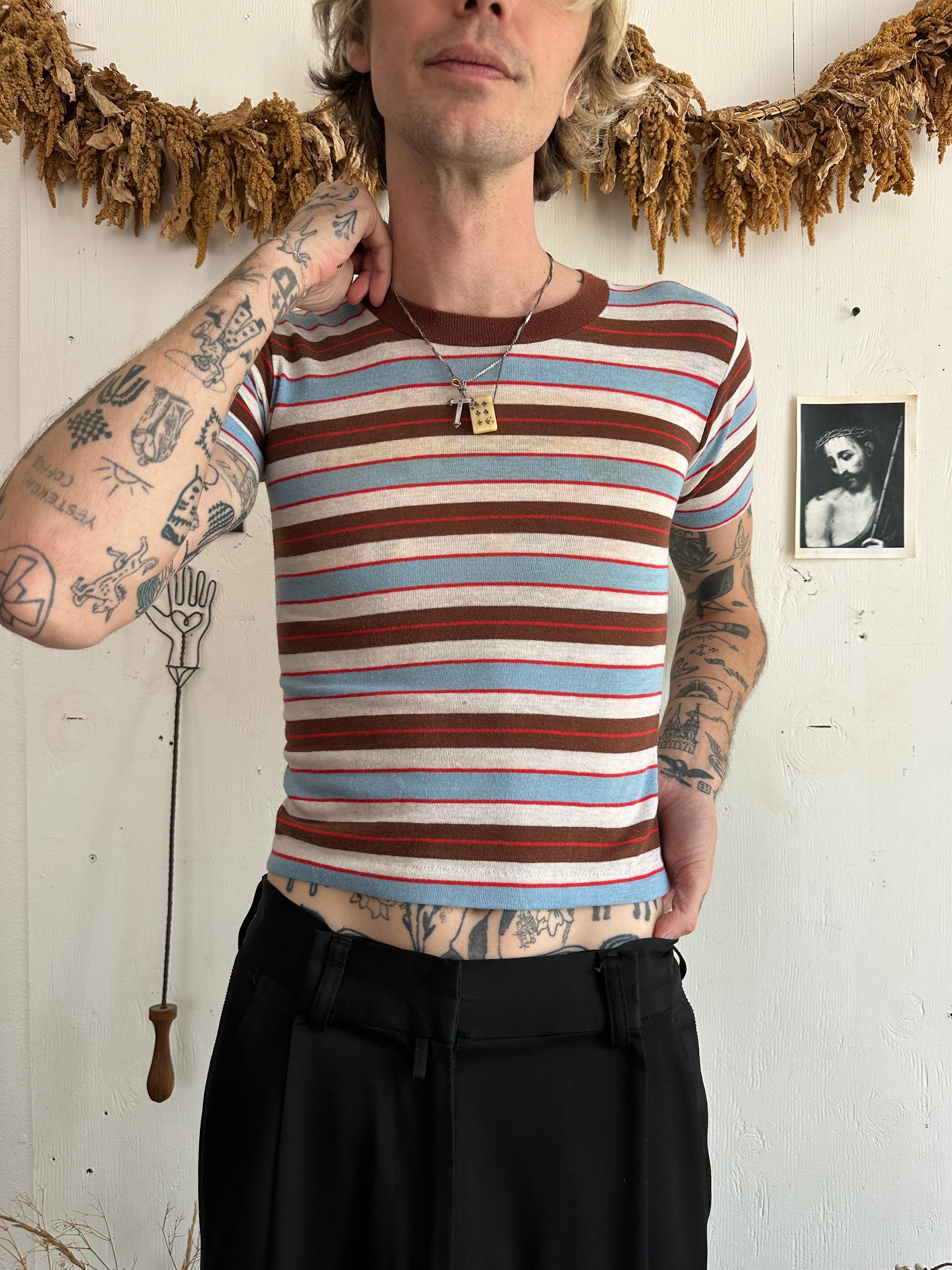 1970s Striped Tiny Tee