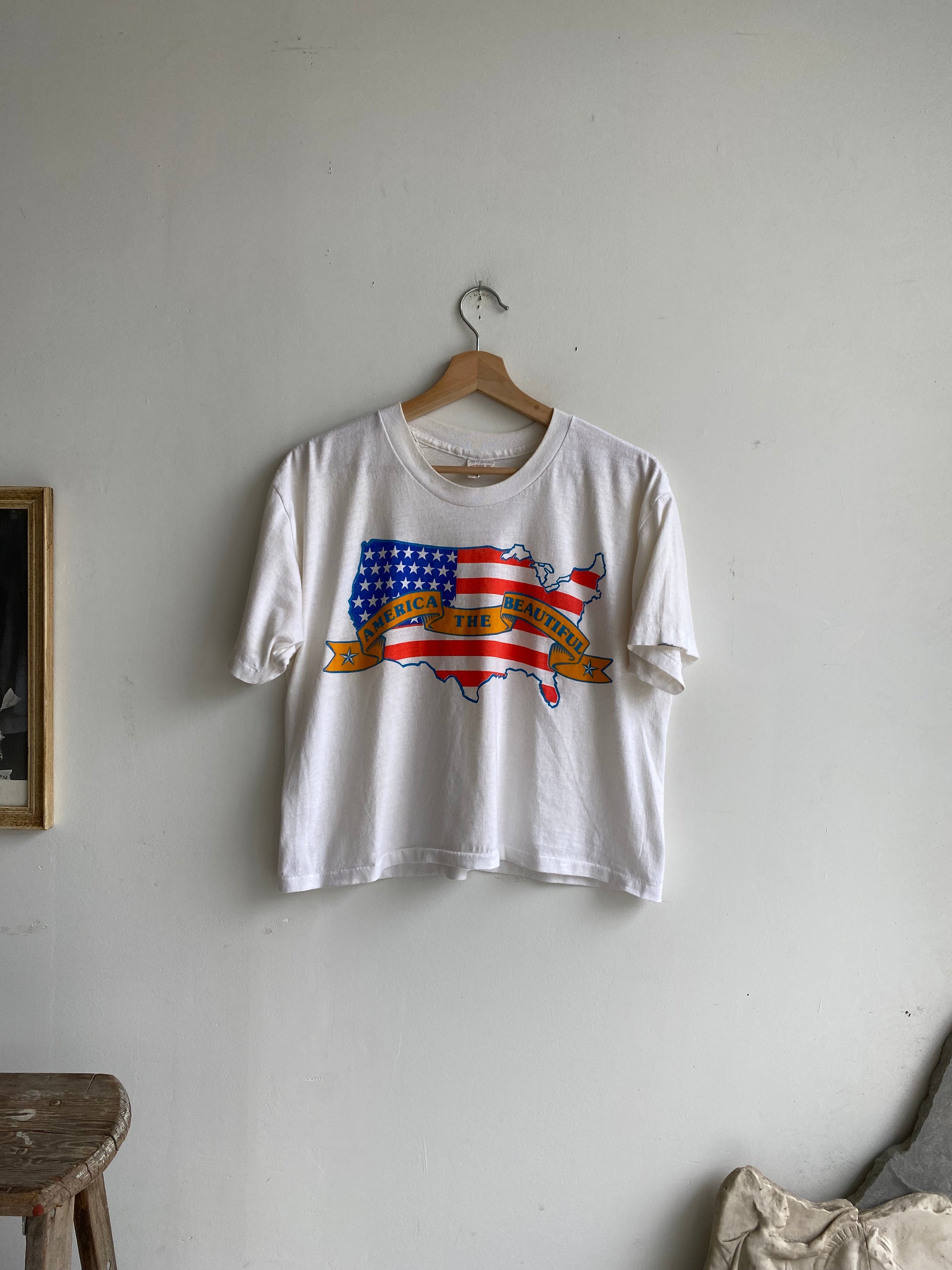 1980s America the Beautiful Tee (Cropped S)