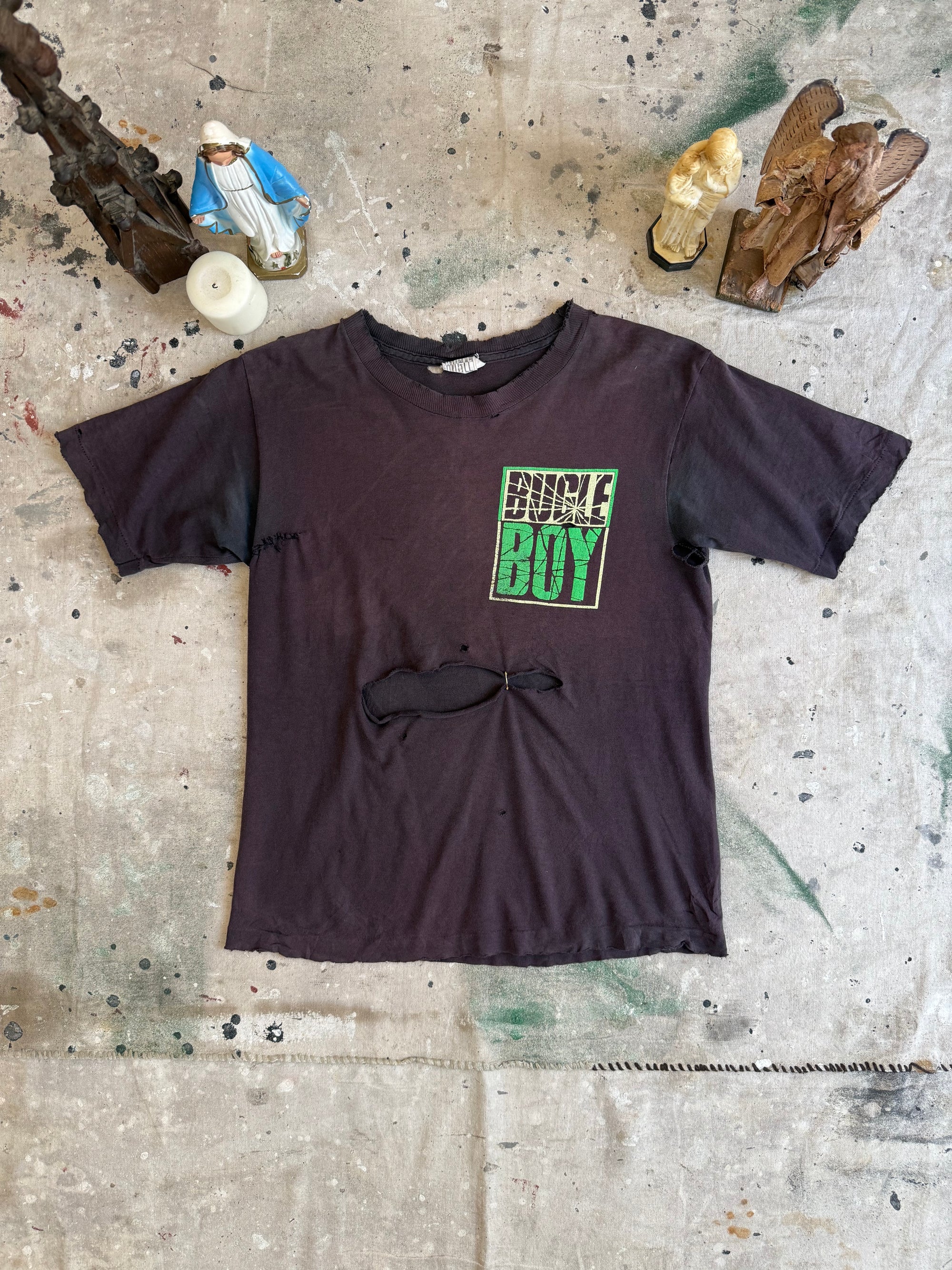 1990s Thrashed Sunfaded Bugle Boy Tee