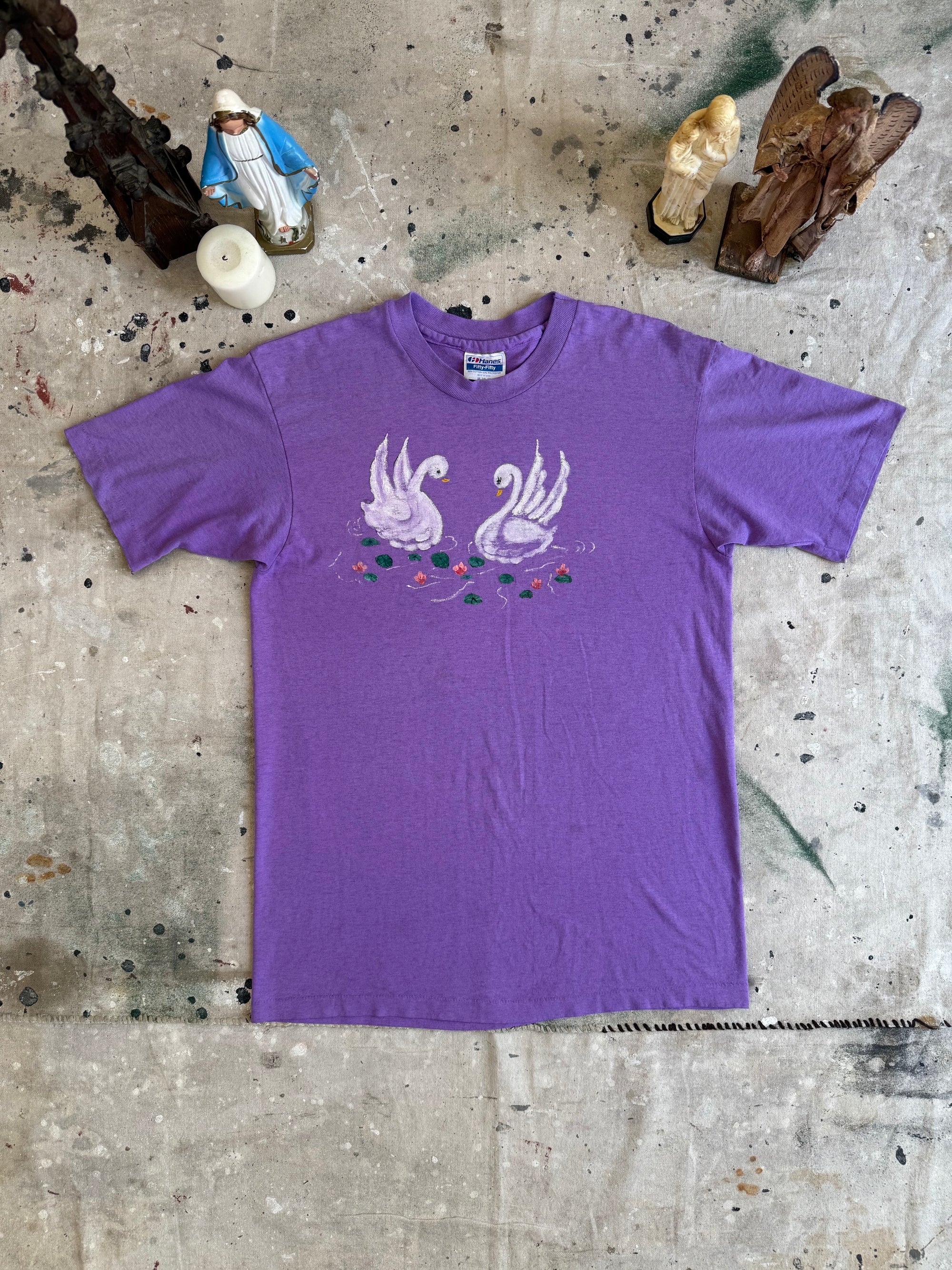 1980s Hand Drawn Swans Tee