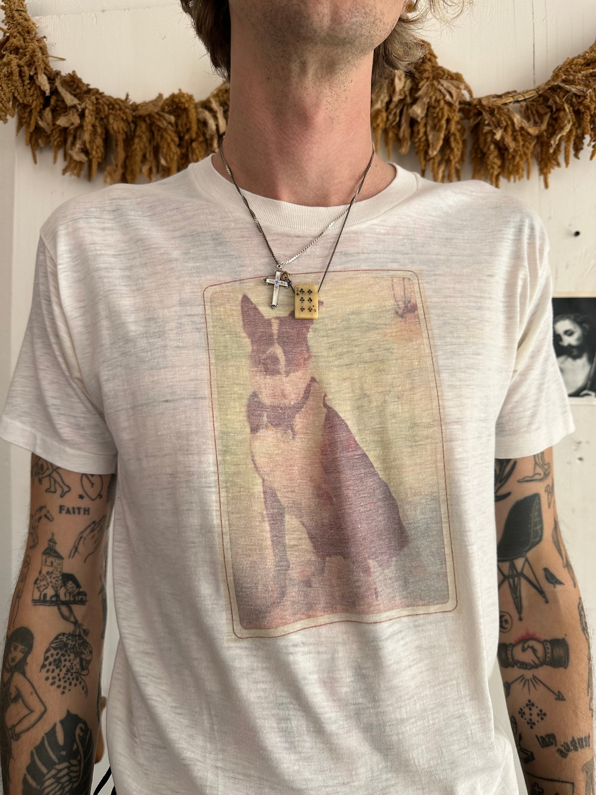 1980s Paper Thin Dog Portrait Tee