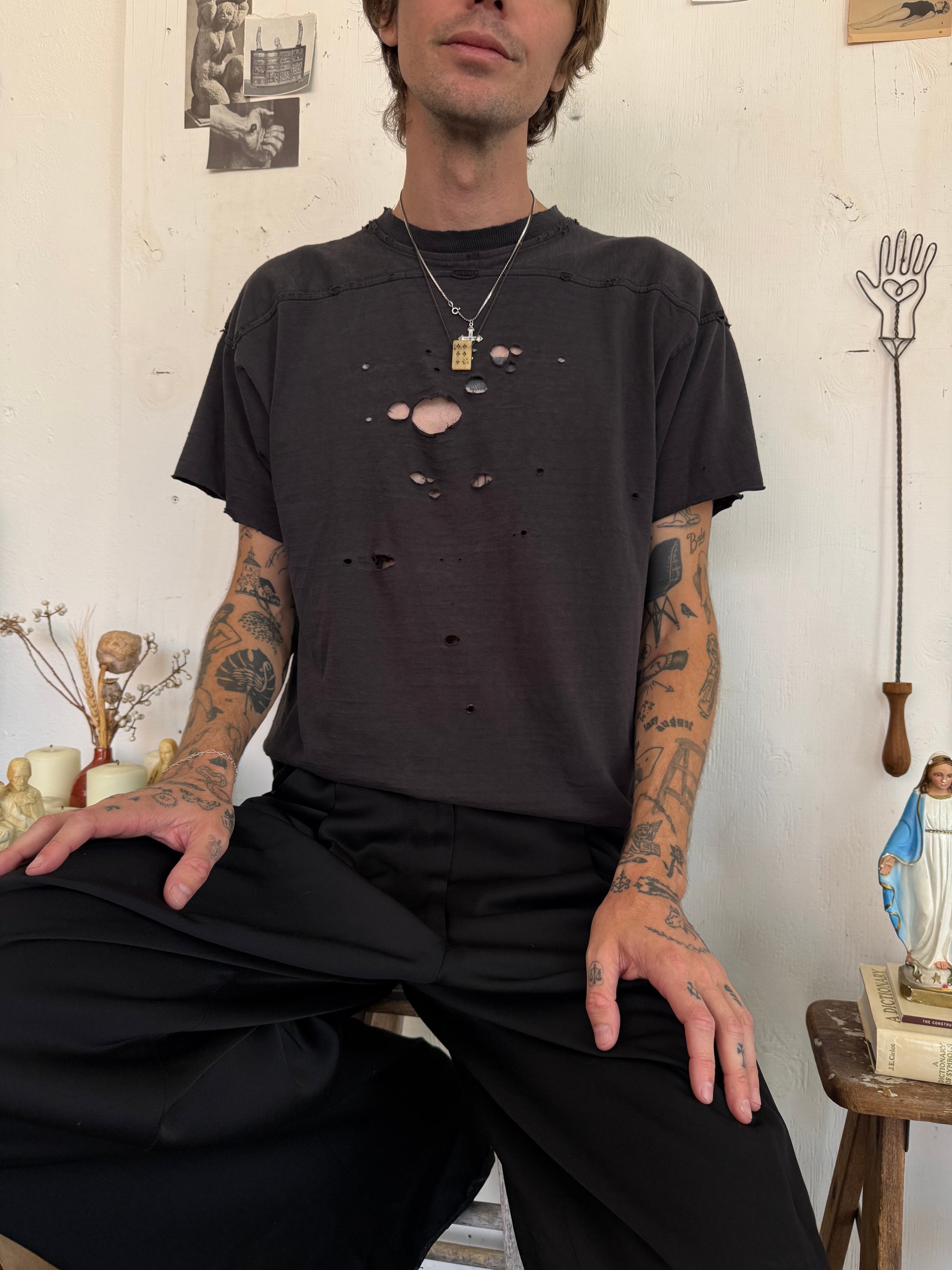 1970s Thrashed Cotton Football Jersey