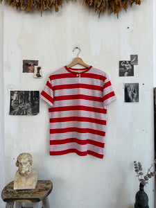 Red And White Striped Tee (M)