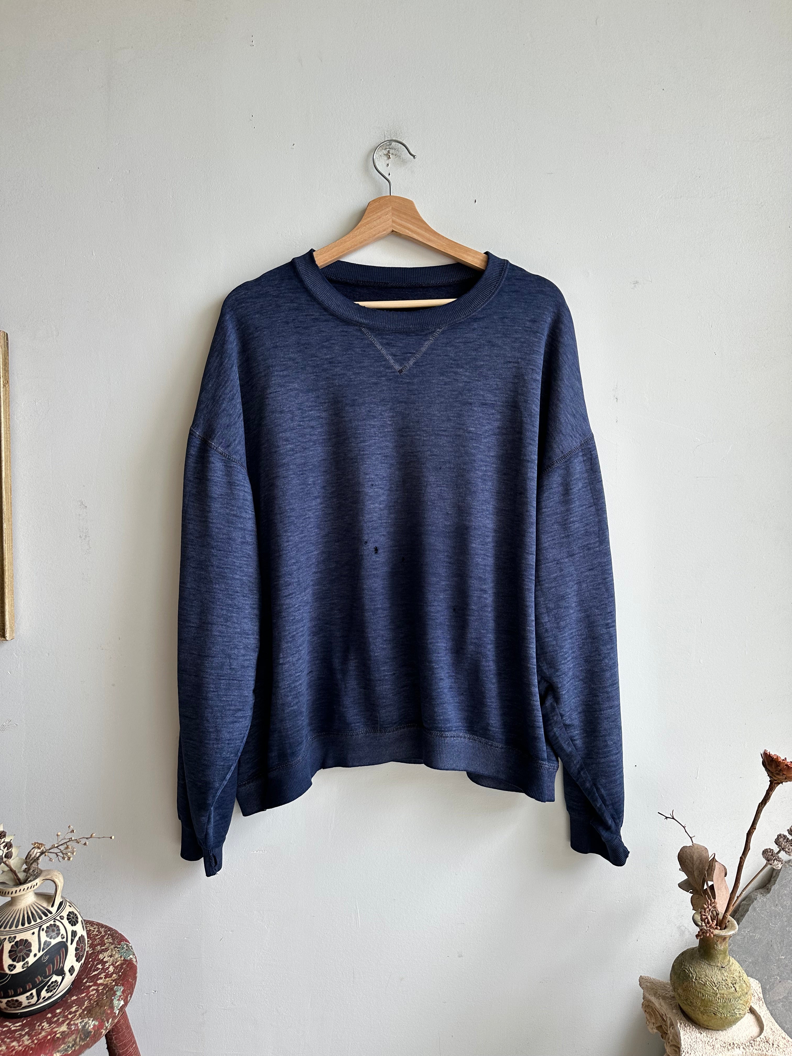 1990s Faded Navy Sweatshirt (Boxy M)